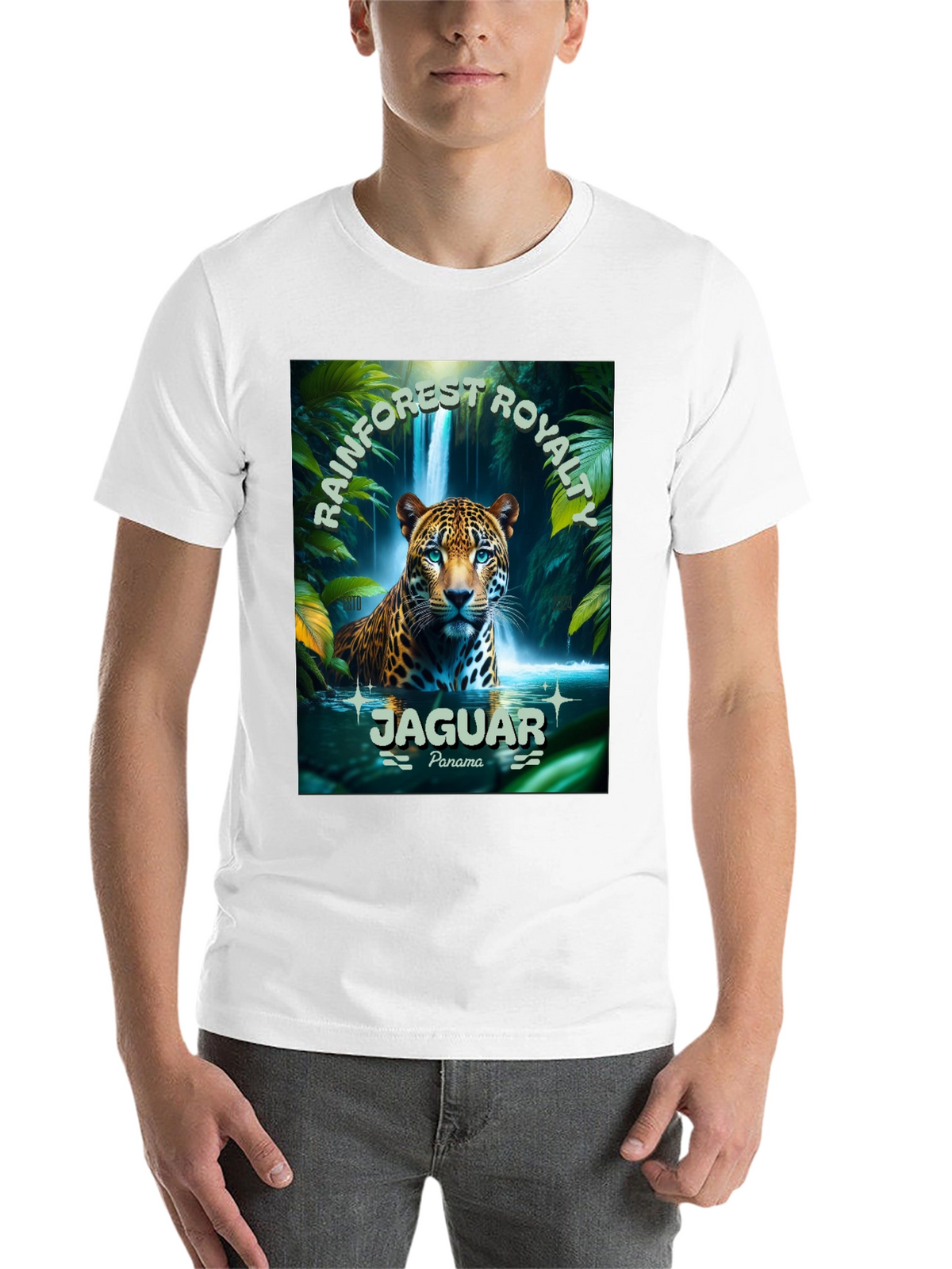 Rainforest Royalty Jaguar T-Shirt - Panama Wildlife Tee