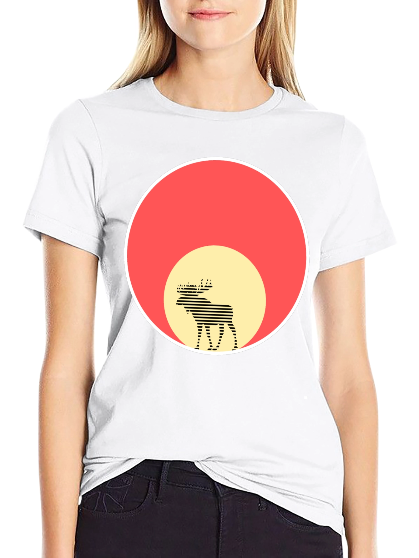 Moose Silhouette Graphic Tee