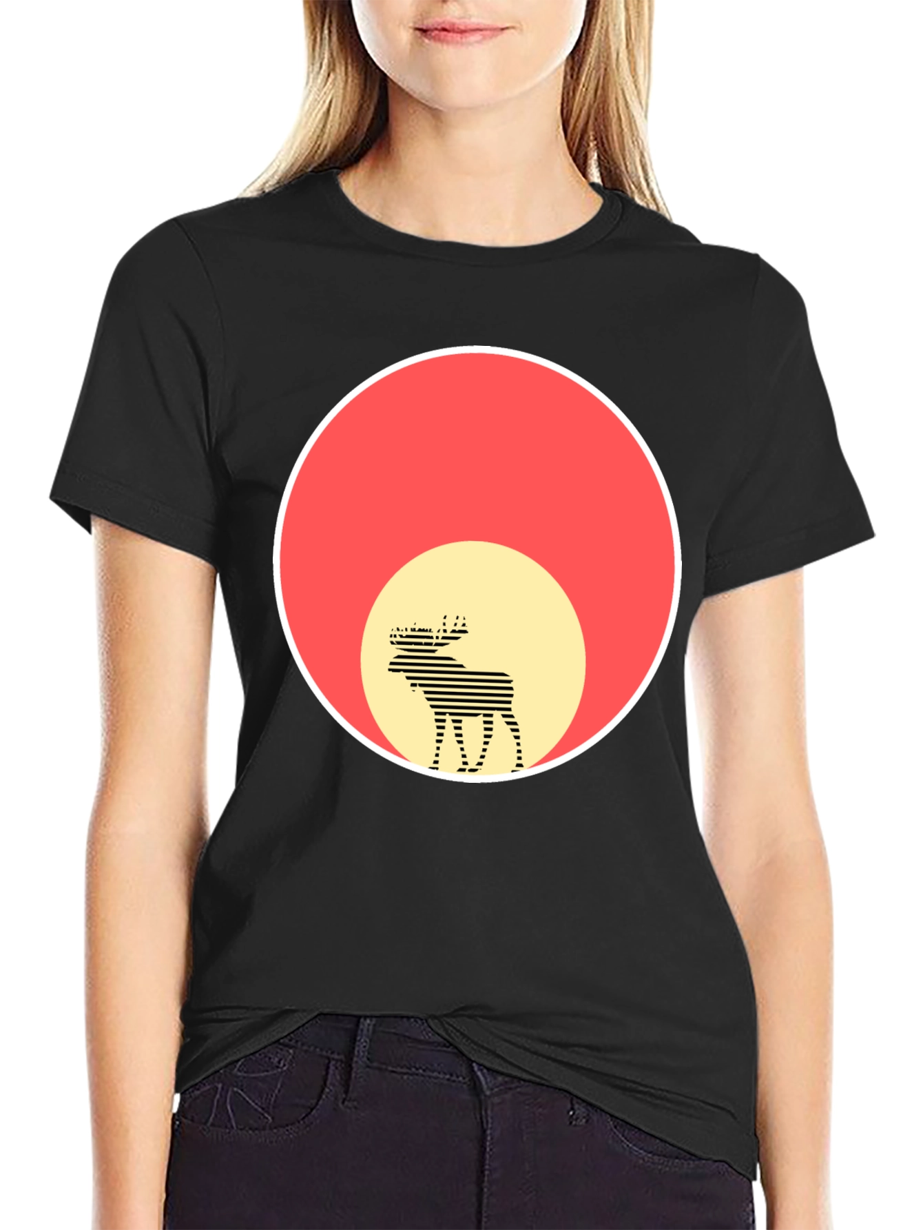 Moose Silhouette Graphic Tee