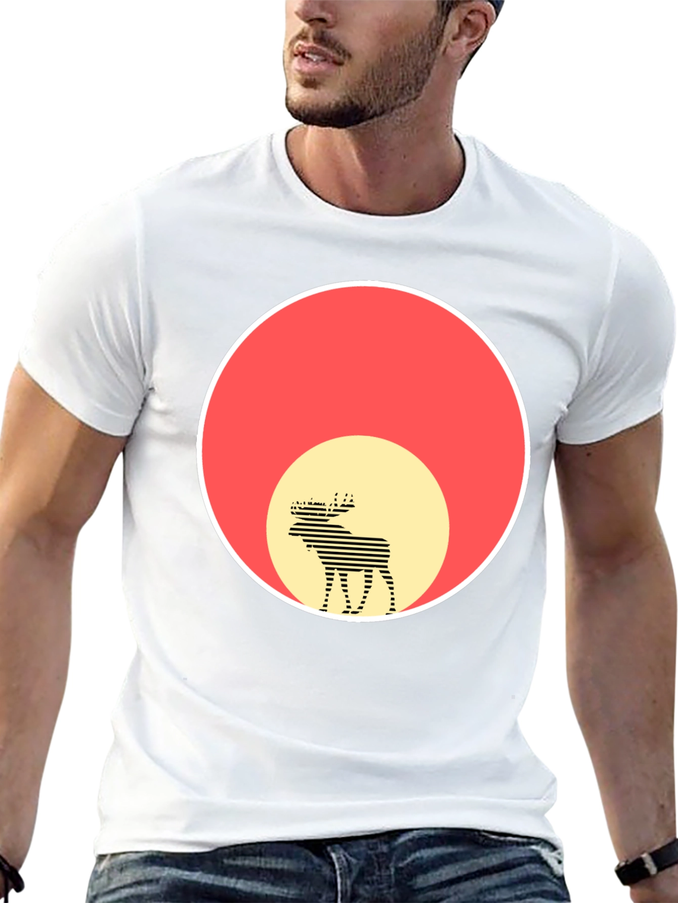 Moose Silhouette Graphic Tee