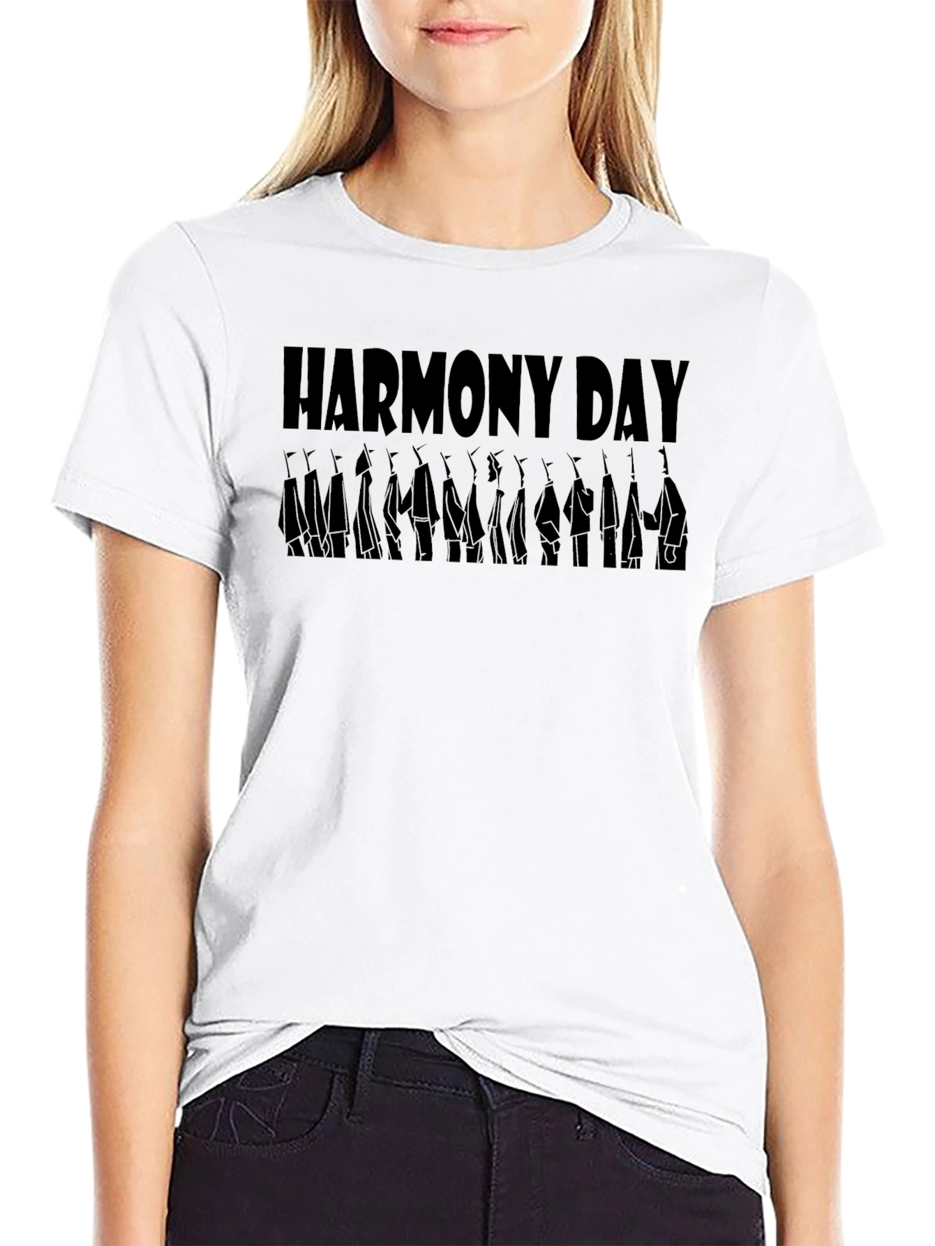 Harmony Day Black T-Shirt