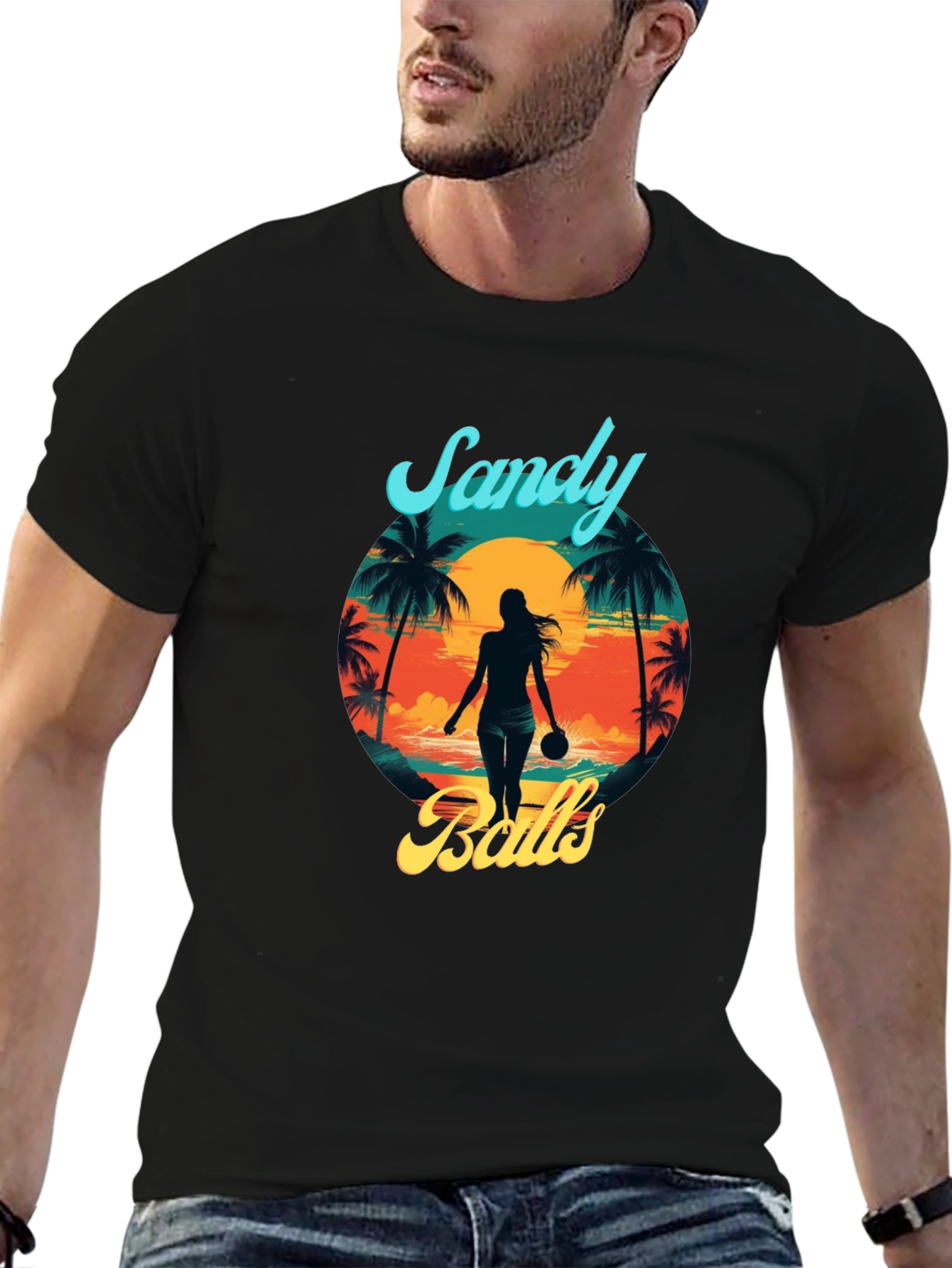Sandy Balls T-Shirt | Beach Sun Tropical