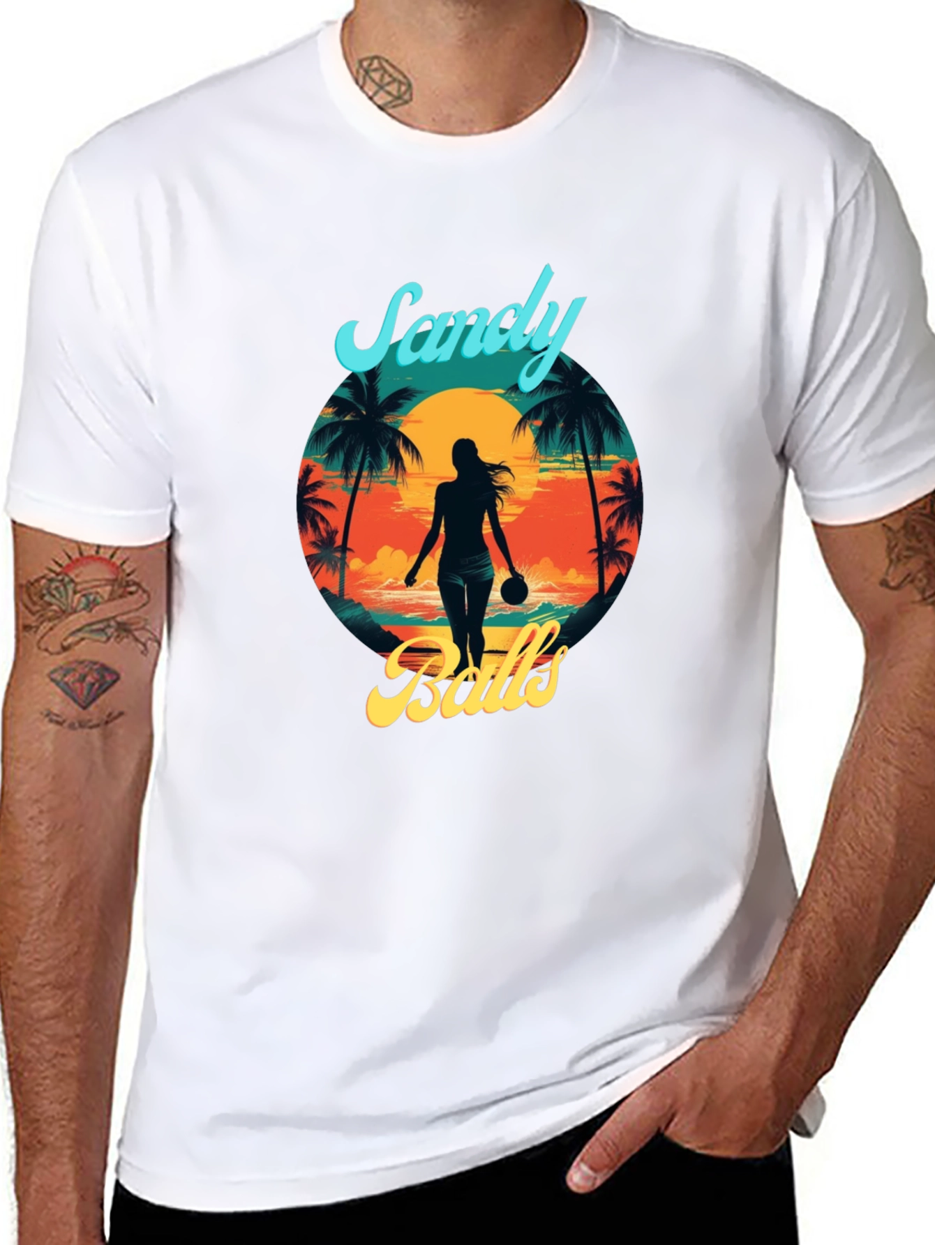 Sandy Balls T-Shirt | Beach Sun Tropical
