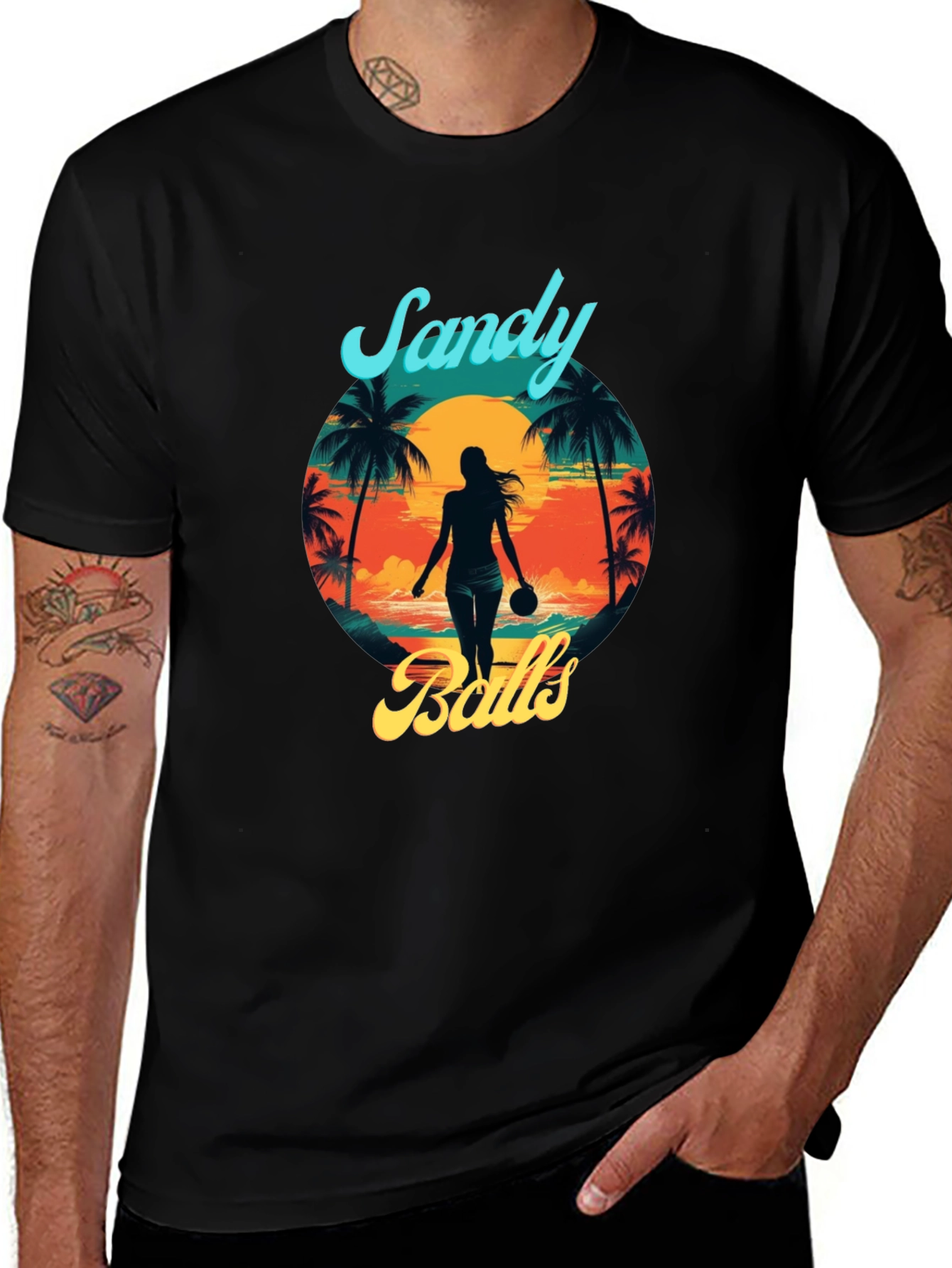 Sandy Balls T-Shirt | Beach Sun Tropical
