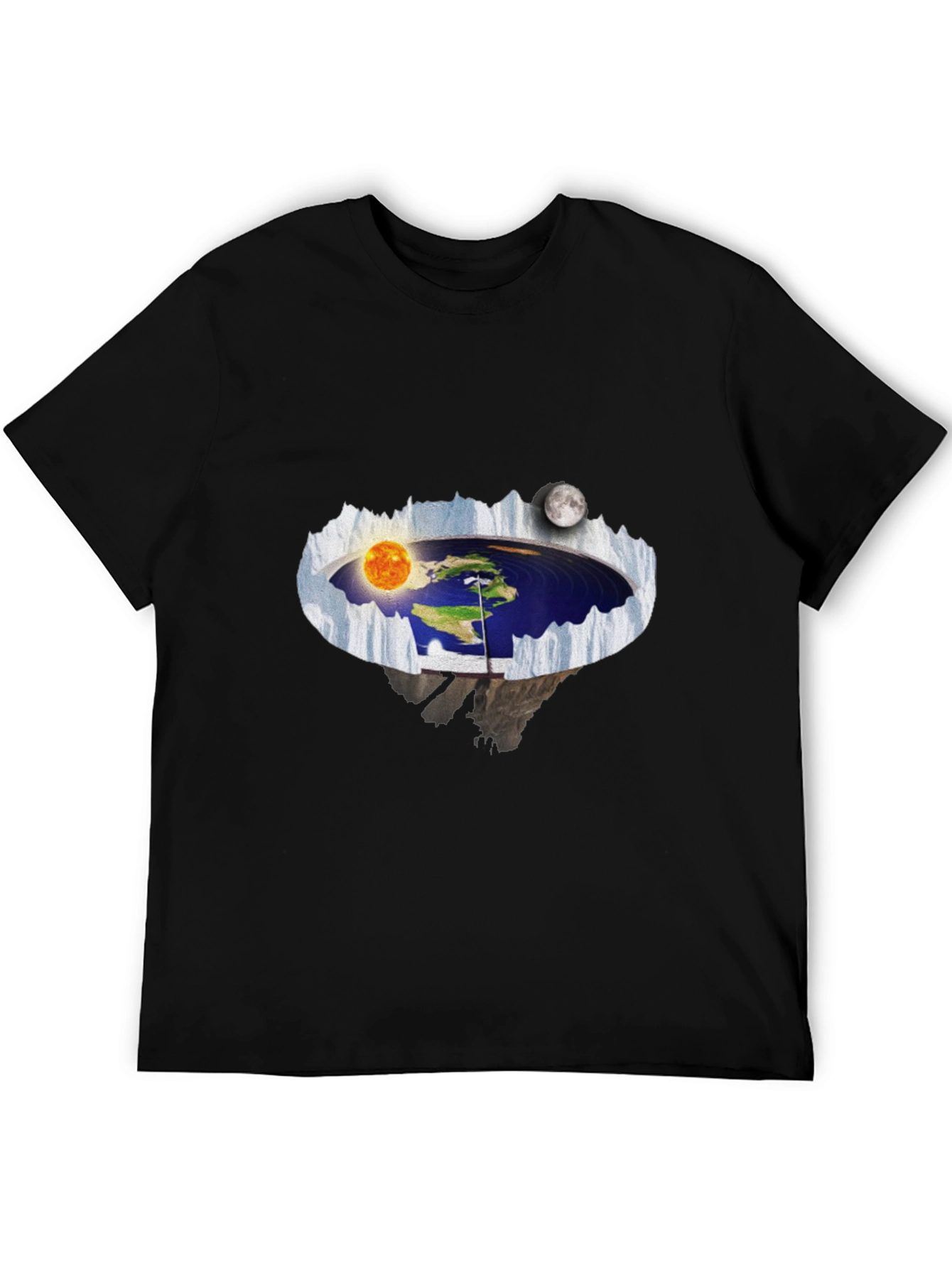 Flat Earth T-Shirt - Unique Design