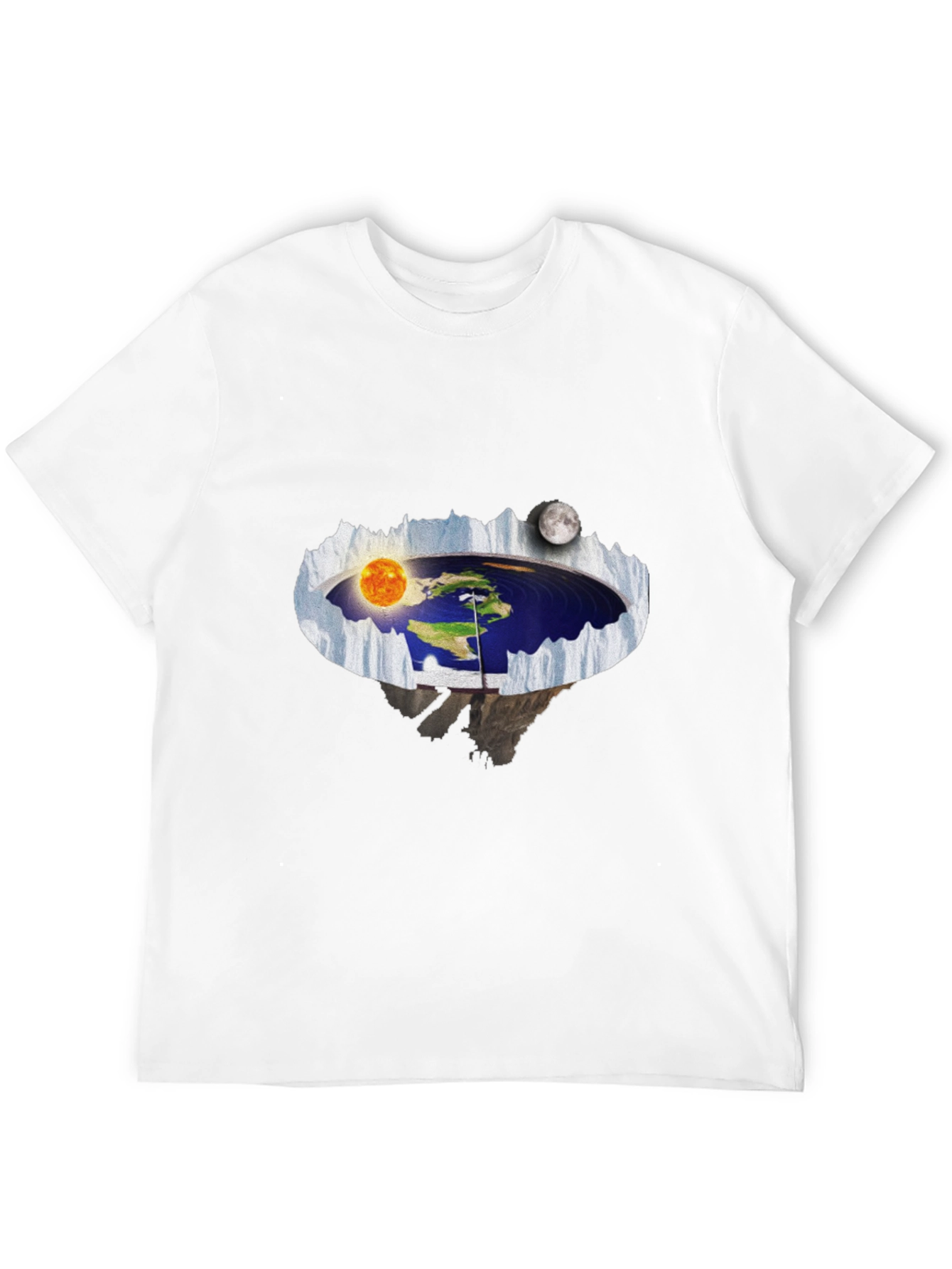 Flat Earth T-Shirt - Unique Design
