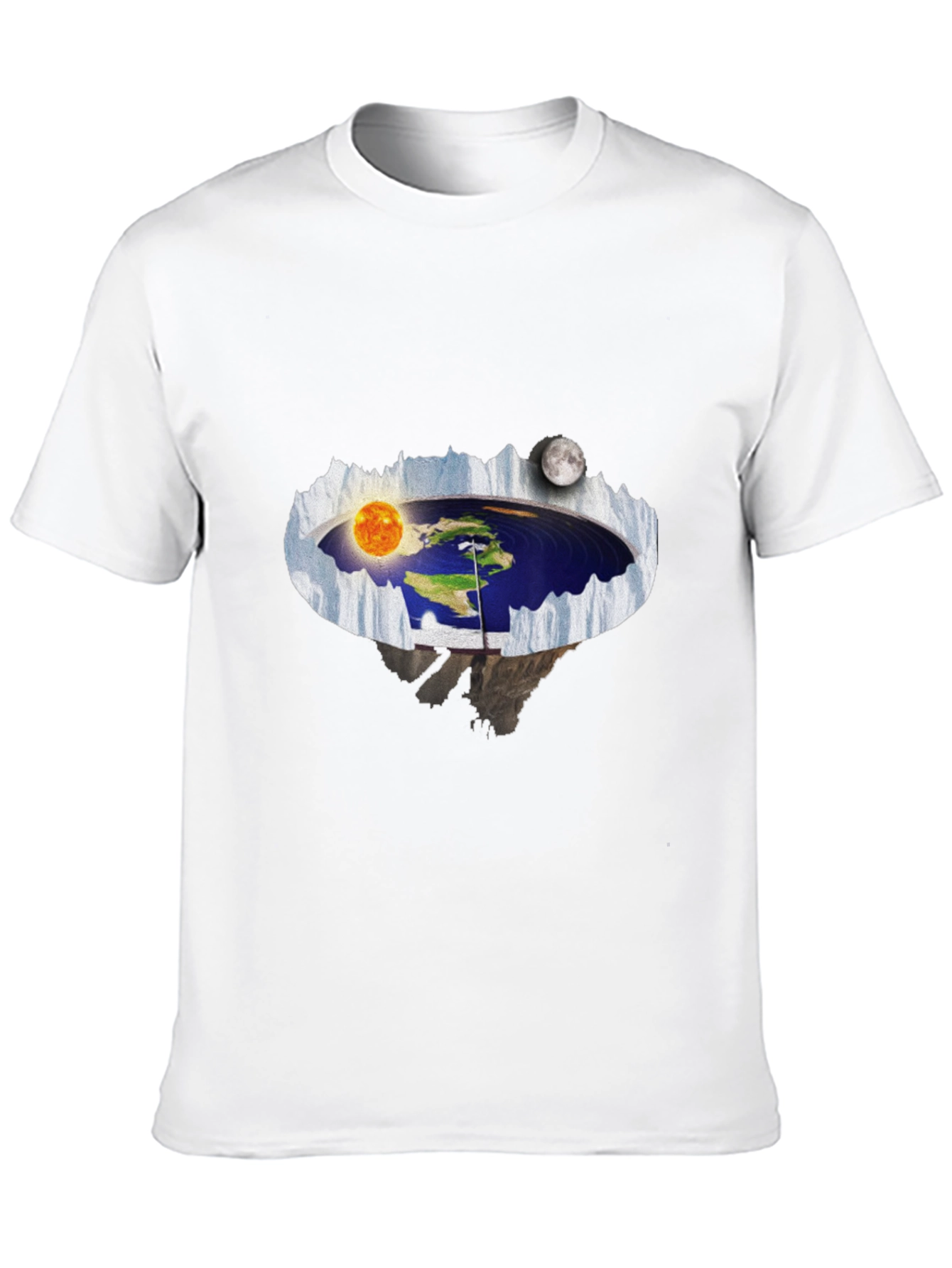 Flat Earth T-Shirt - Unique Design
