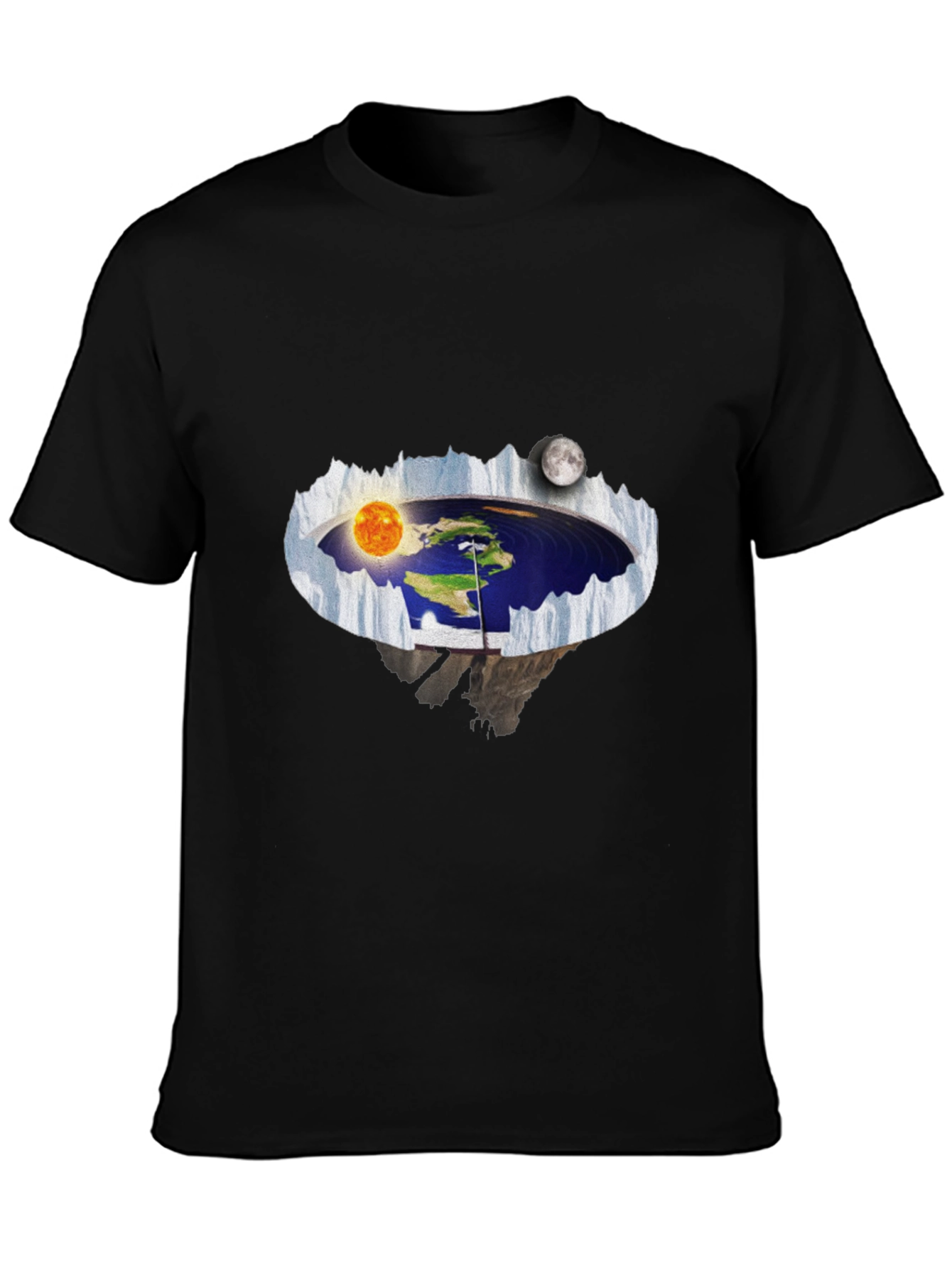 Flat Earth T-Shirt - Unique Design