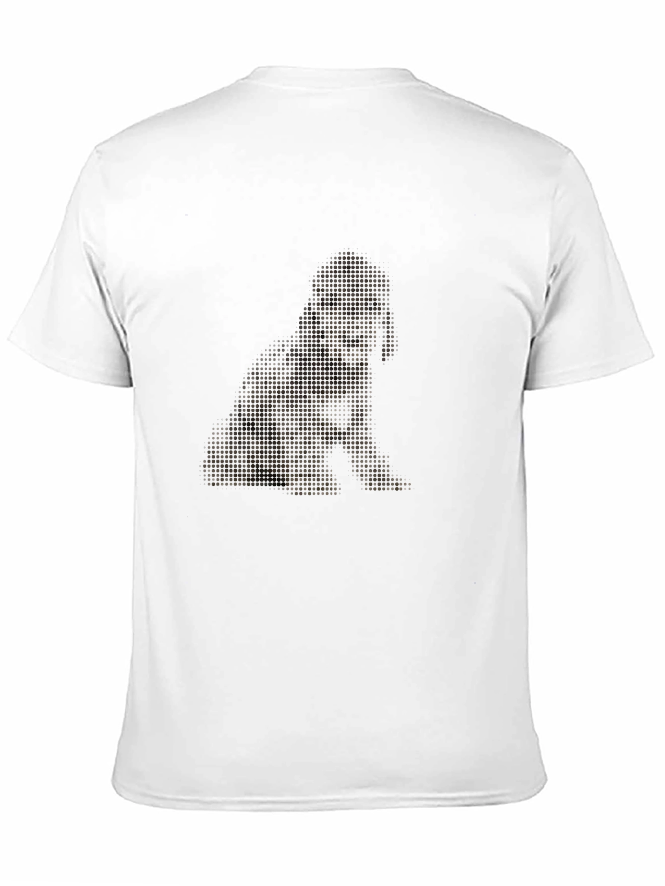 Dog Pixel Art Black T-Shirt