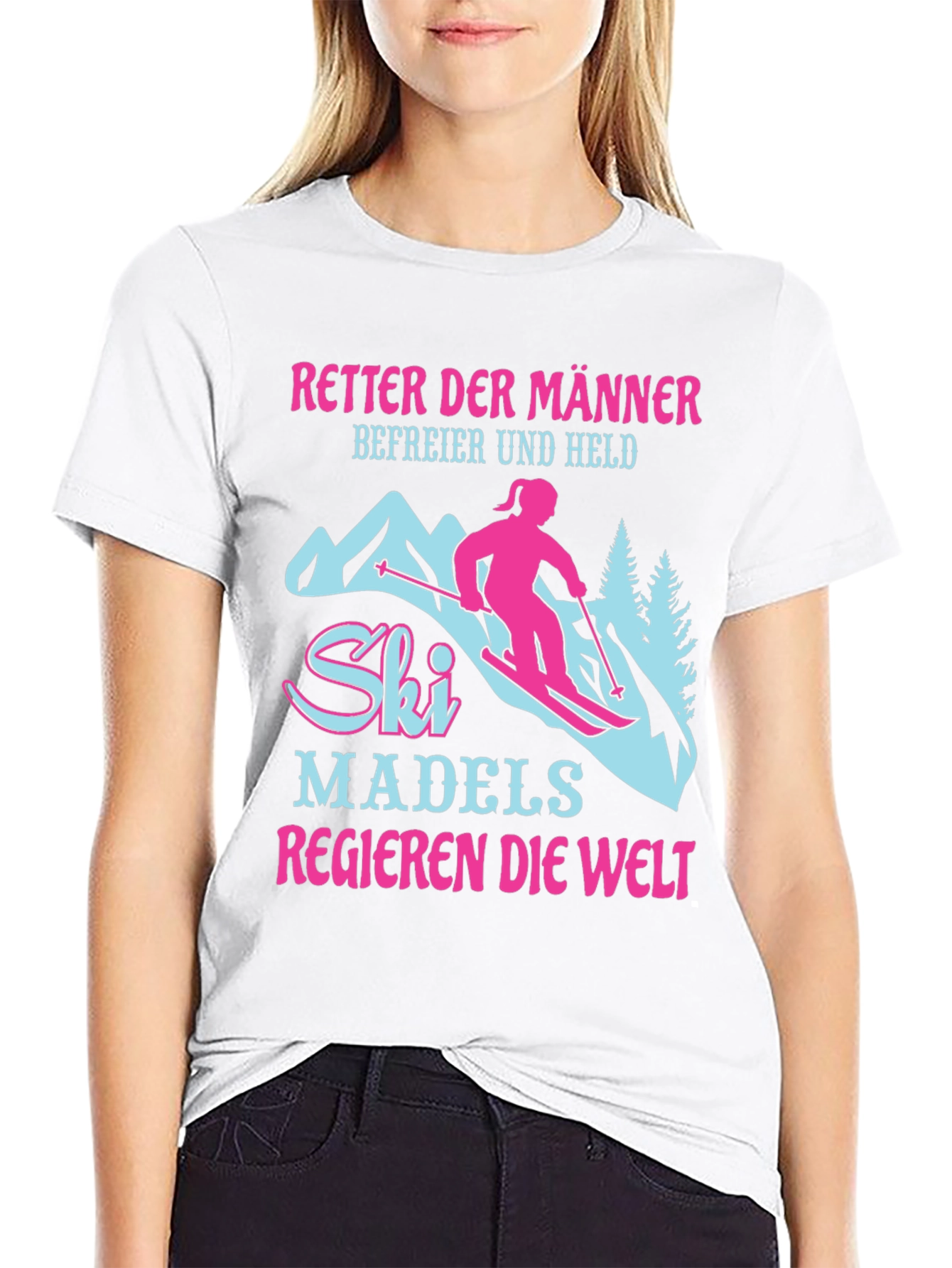 Ski Madels Regieren T-Shirt | Fun Skiing Tee