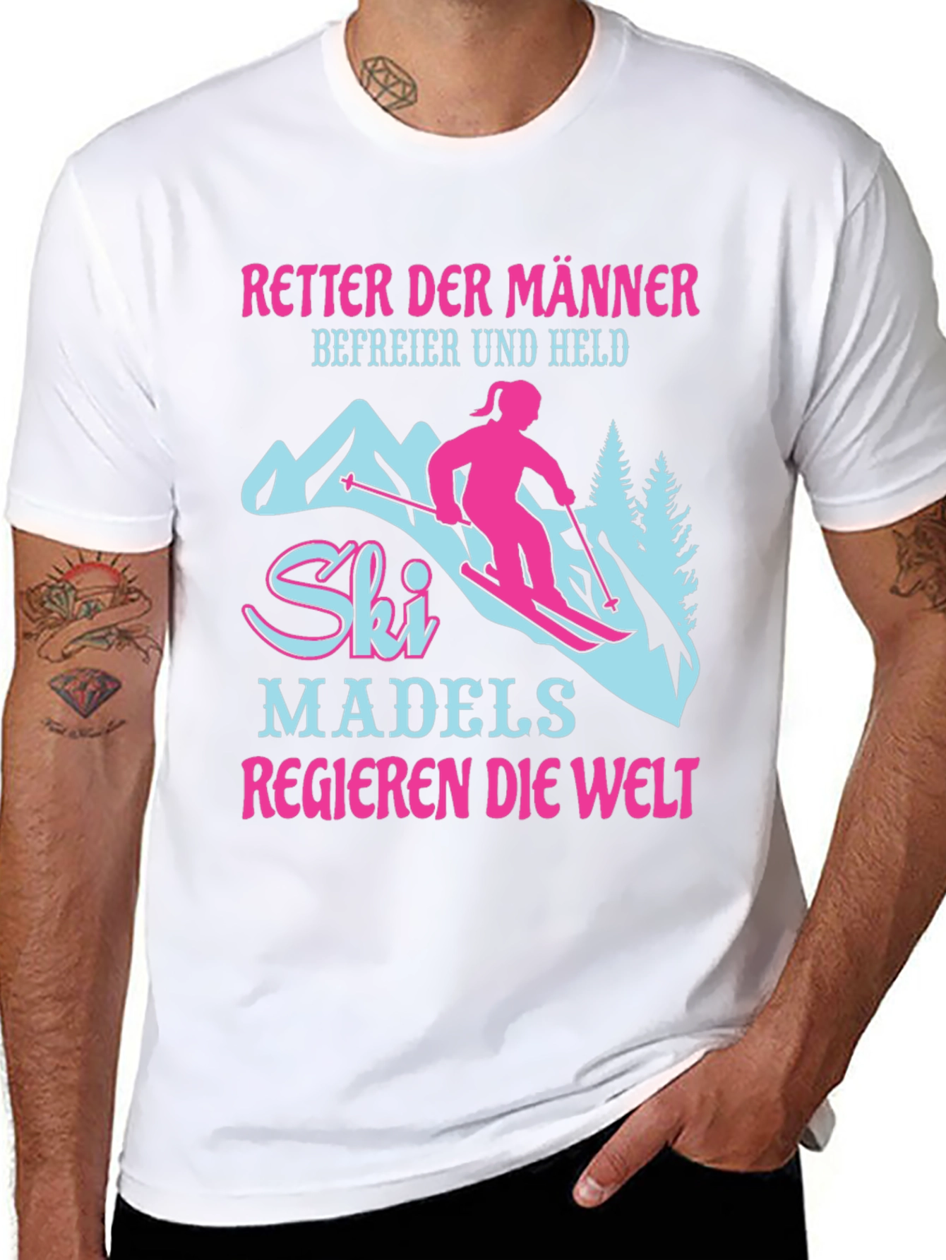 Ski Madels Regieren T-Shirt | Fun Skiing Tee