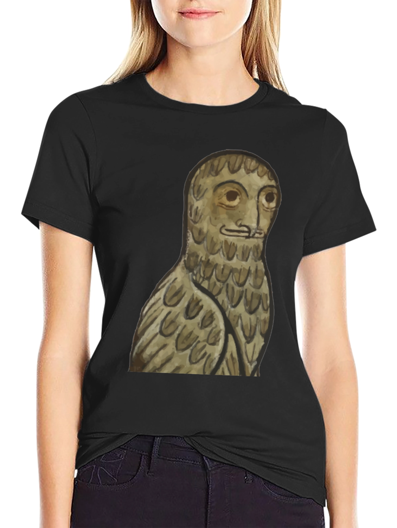 Unique Owl T-Shirt: Medieval Style Graphic Tee