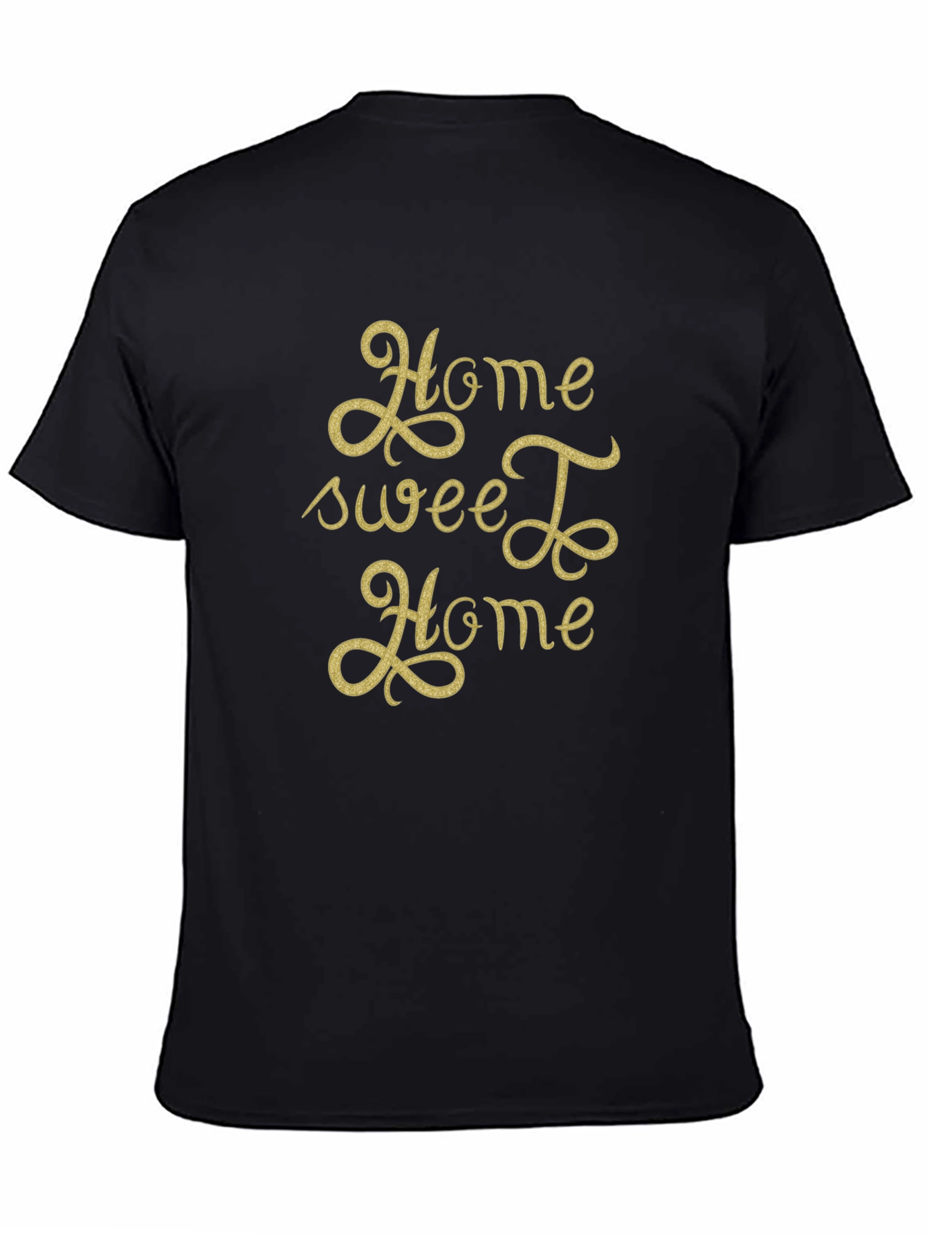 Home Sweet Home Graphic Tee - Black Cotton Shirt