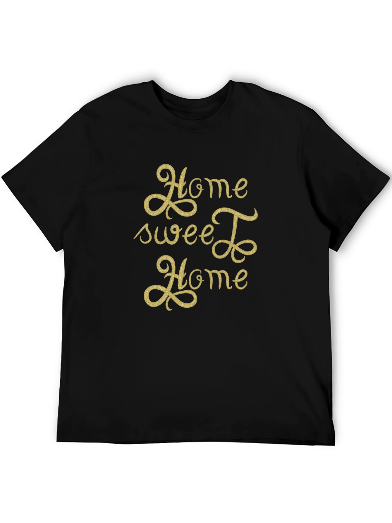 Home Sweet Home Graphic Tee - Black Cotton Shirt