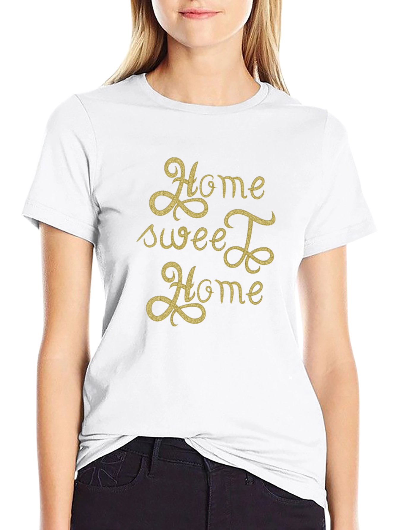 Home Sweet Home Graphic Tee - Black Cotton Shirt