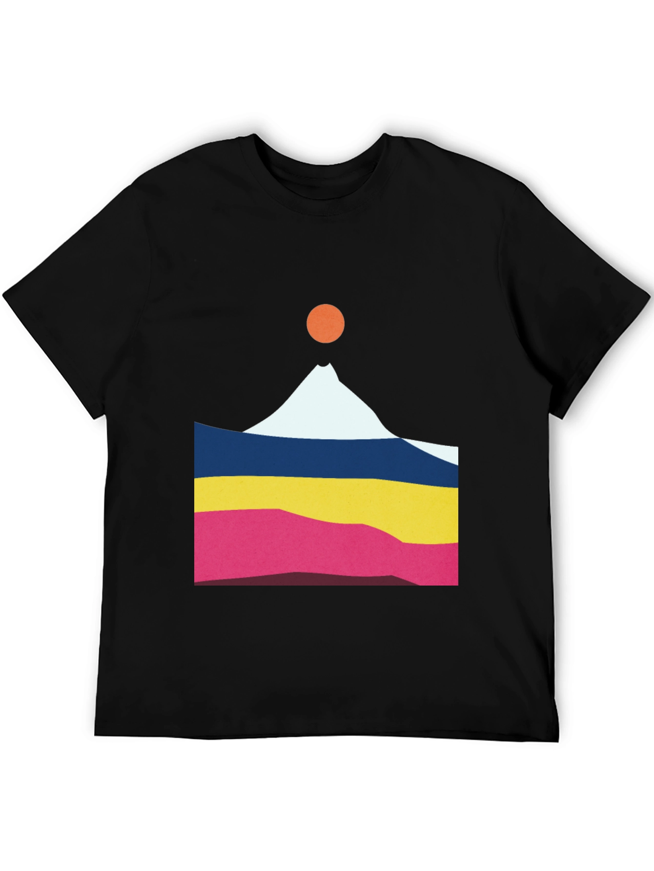 Geometric Mountain Graphic Tee - Unisex