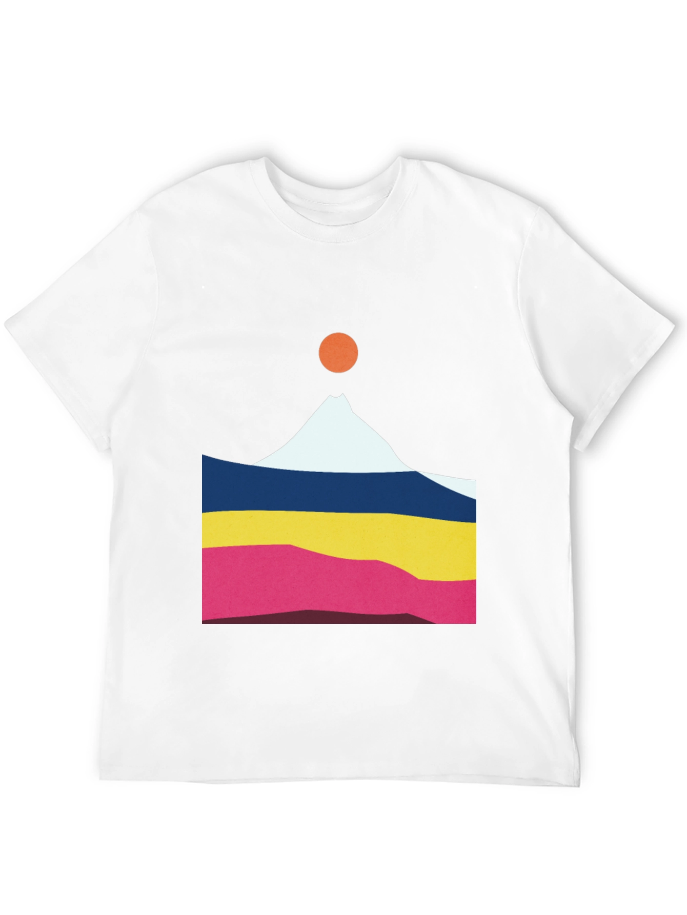 Geometric Mountain Graphic Tee - Unisex