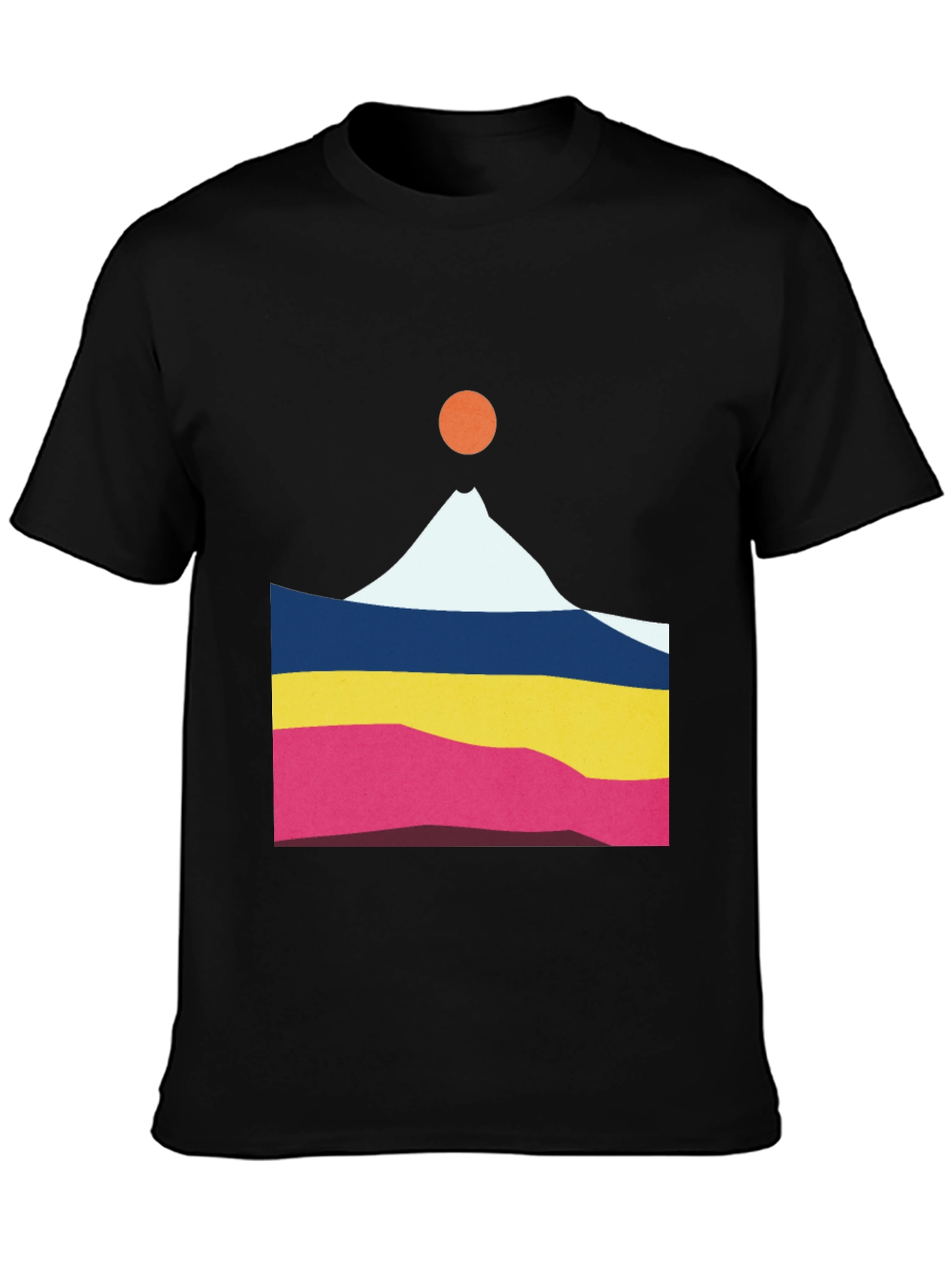 Geometric Mountain Graphic Tee - Unisex