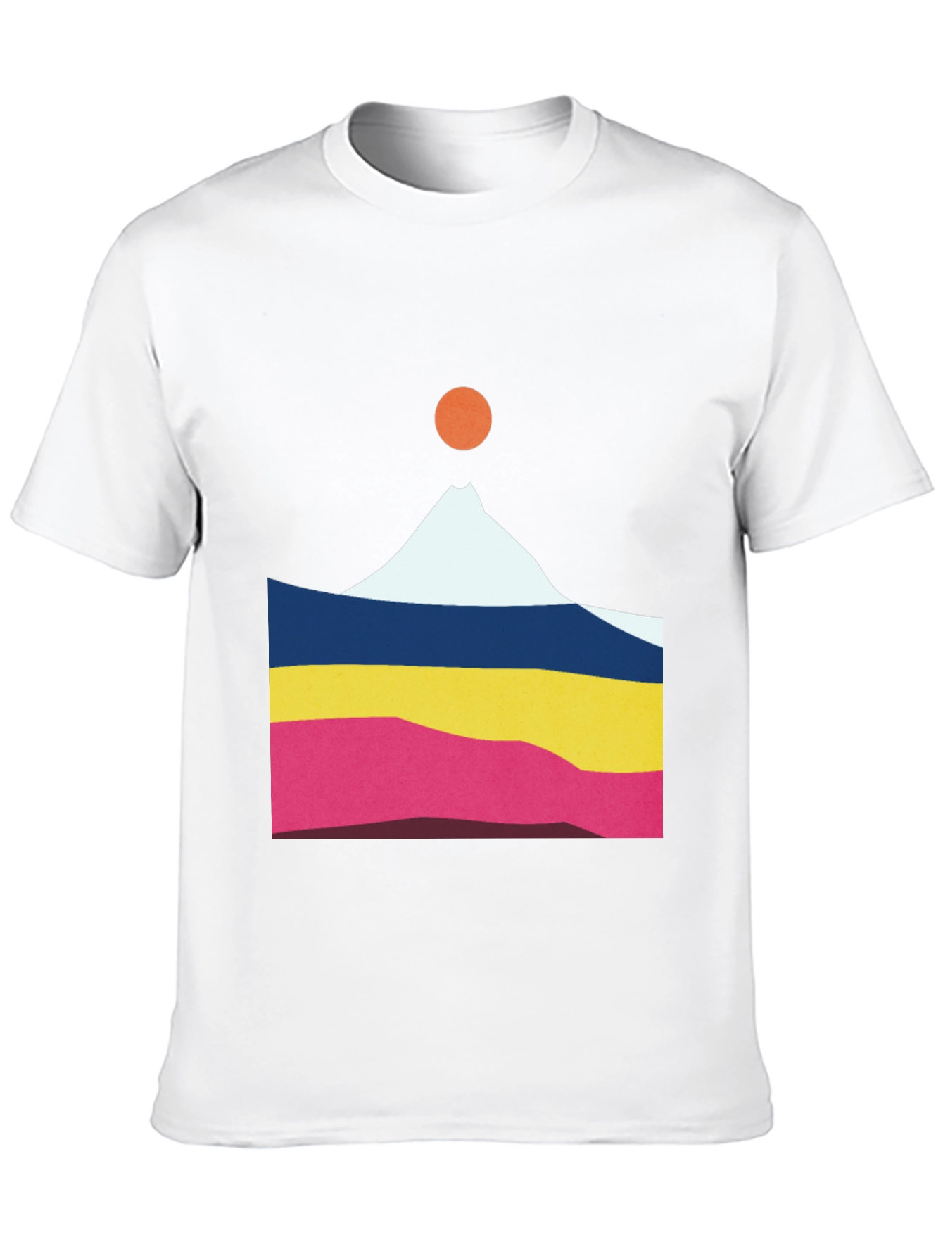 Geometric Mountain Graphic Tee - Unisex