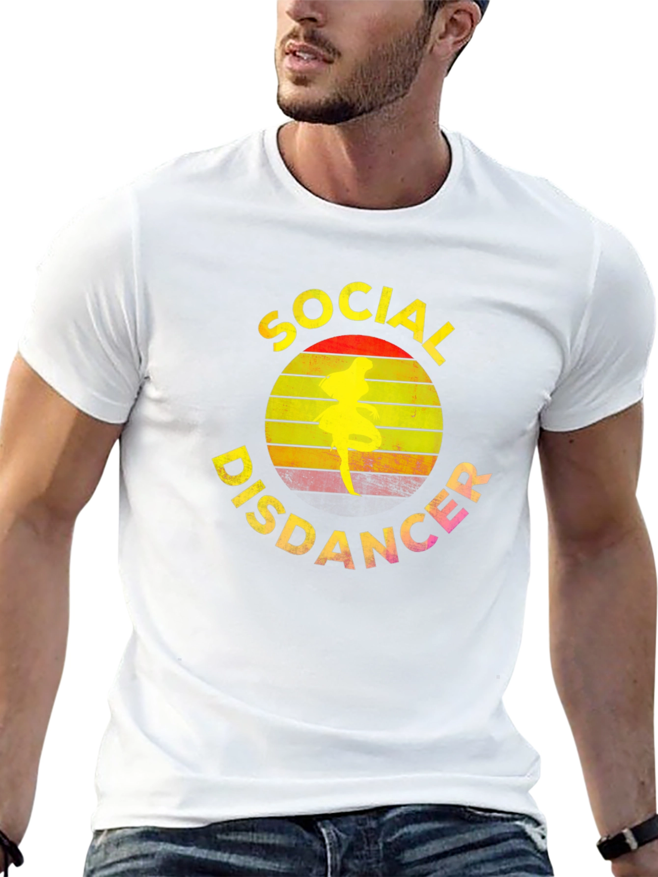 Social Disdancer T-Shirt - Retro Dancer Tee