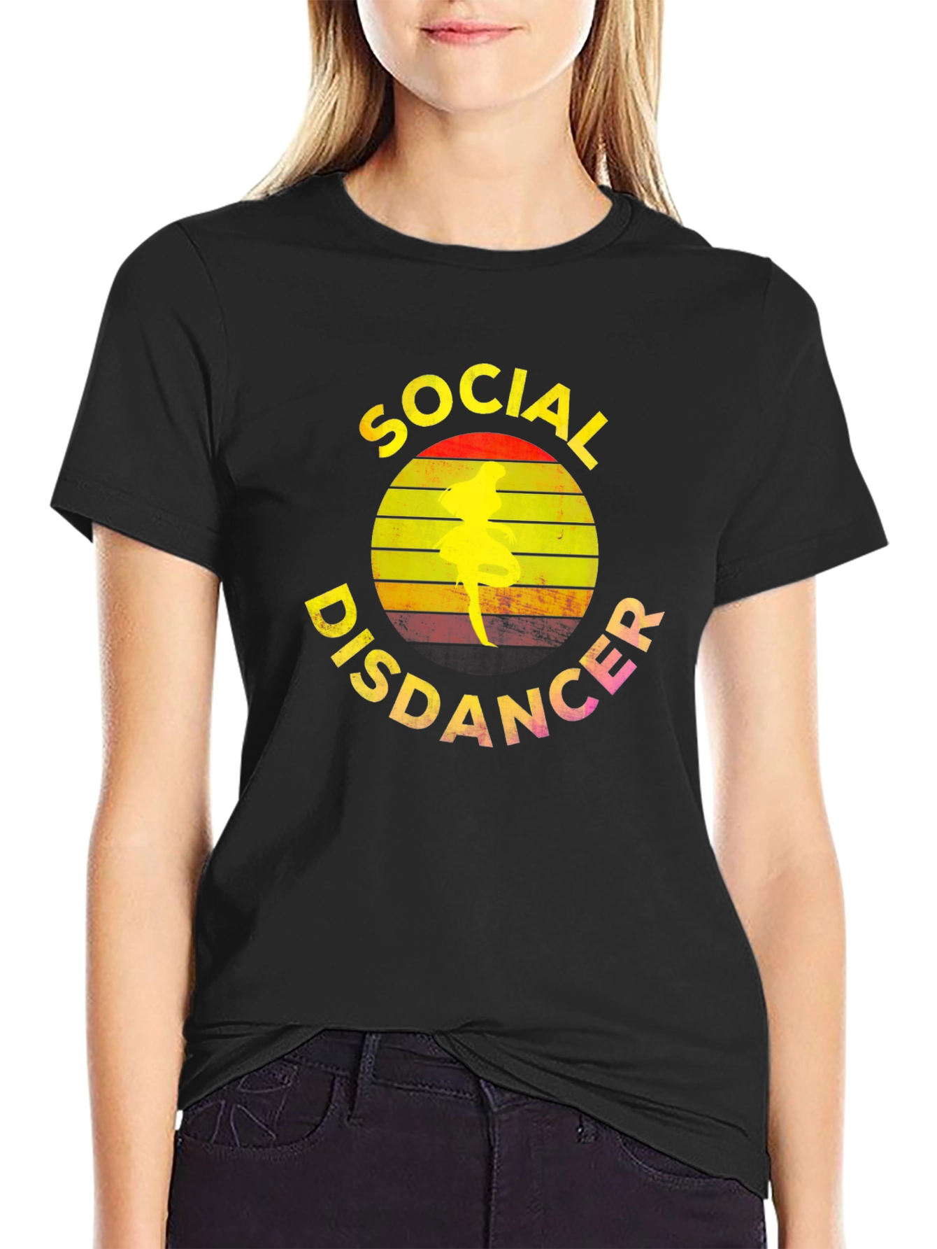Social Disdancer T-Shirt - Retro Dancer Tee