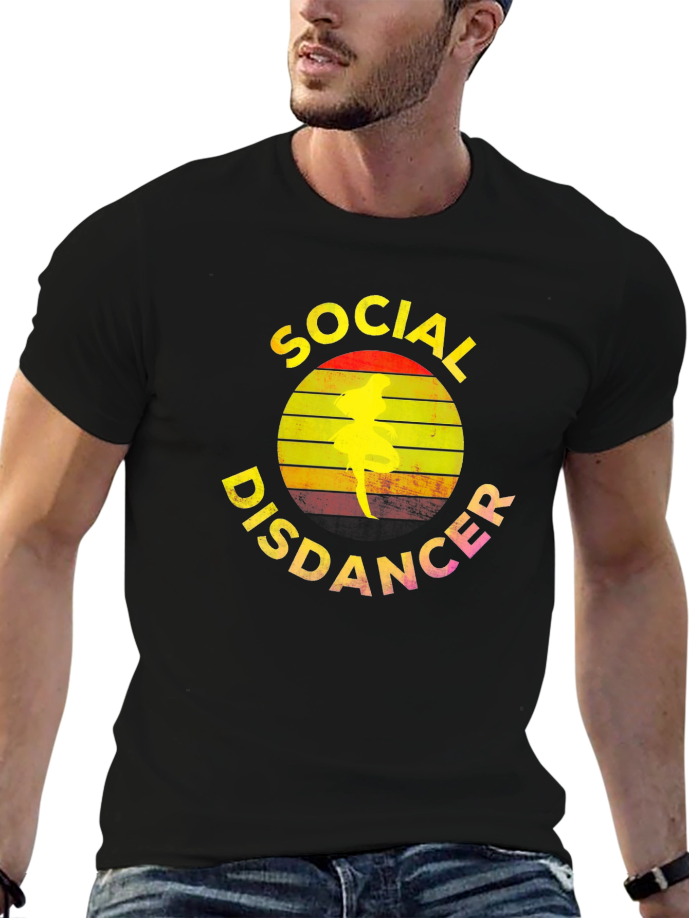 Social Disdancer T-Shirt - Retro Dancer Tee
