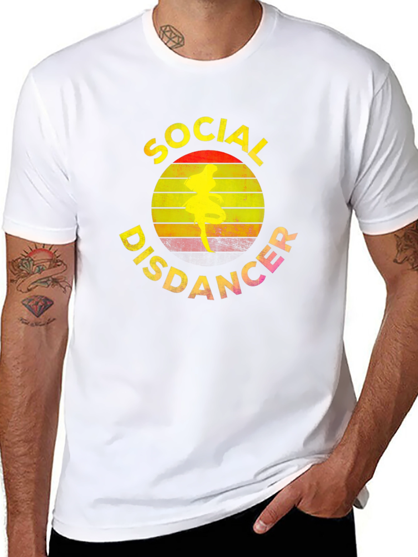 Social Disdancer T-Shirt - Retro Dancer Tee