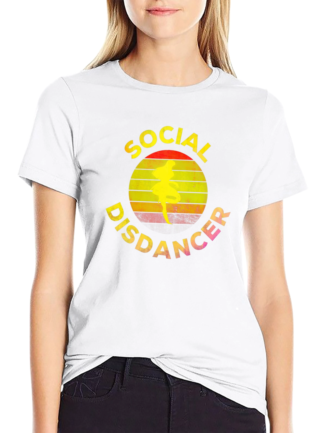 Social Disdancer T-Shirt - Retro Dancer Tee
