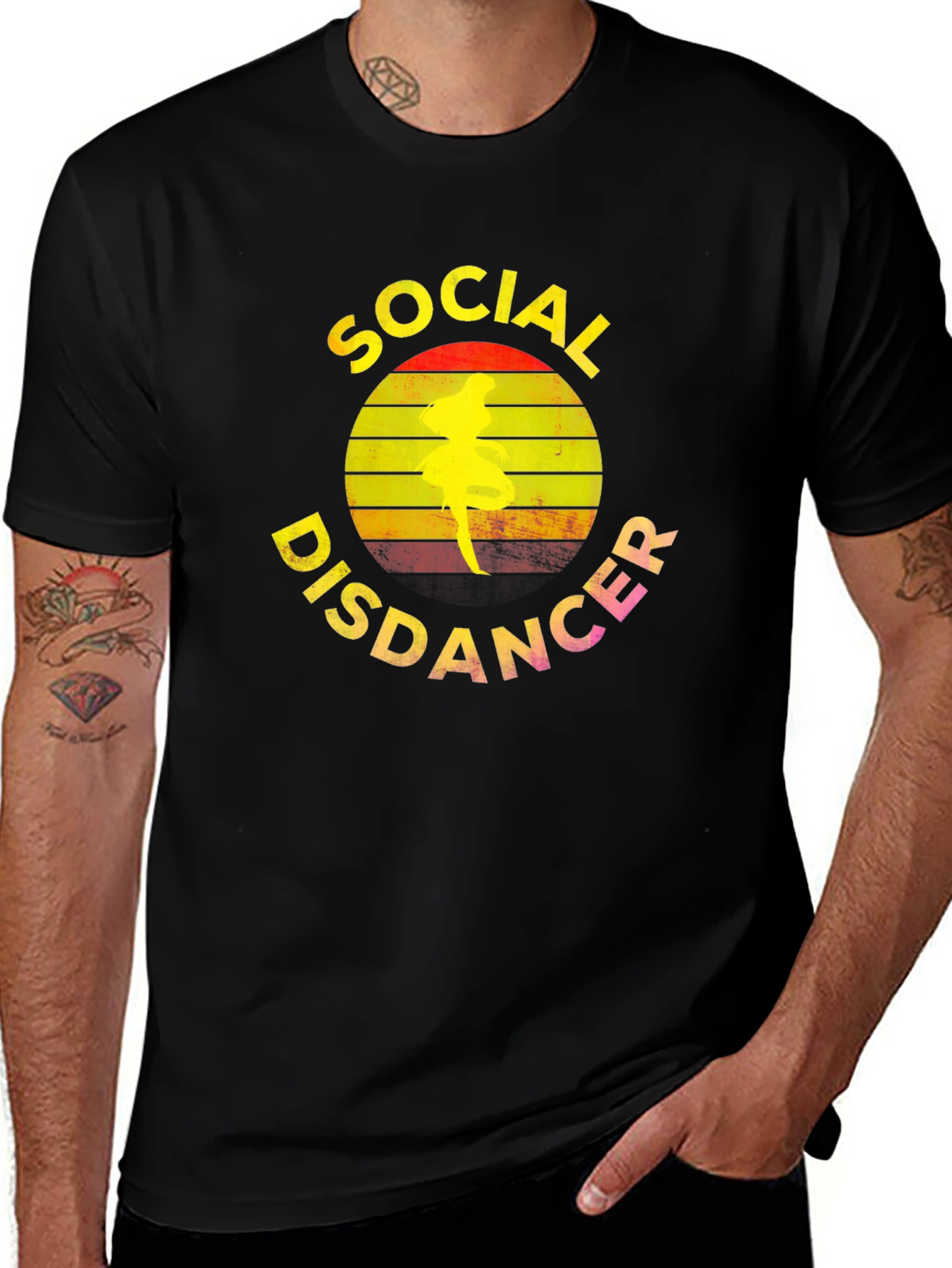 Social Disdancer T-Shirt - Retro Dancer Tee