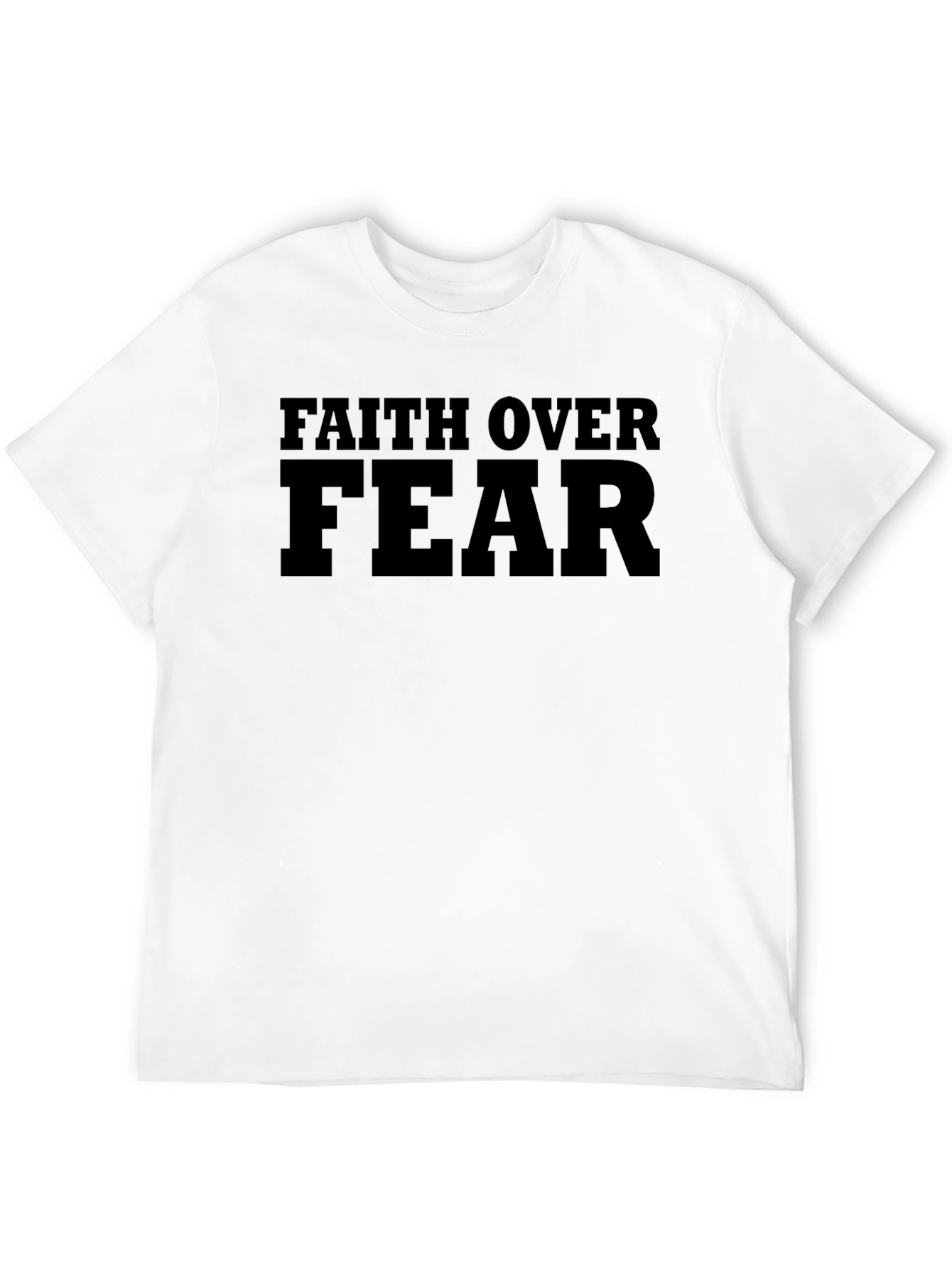 Faith Over Fear Graphic T-Shirt - Motivational Tee