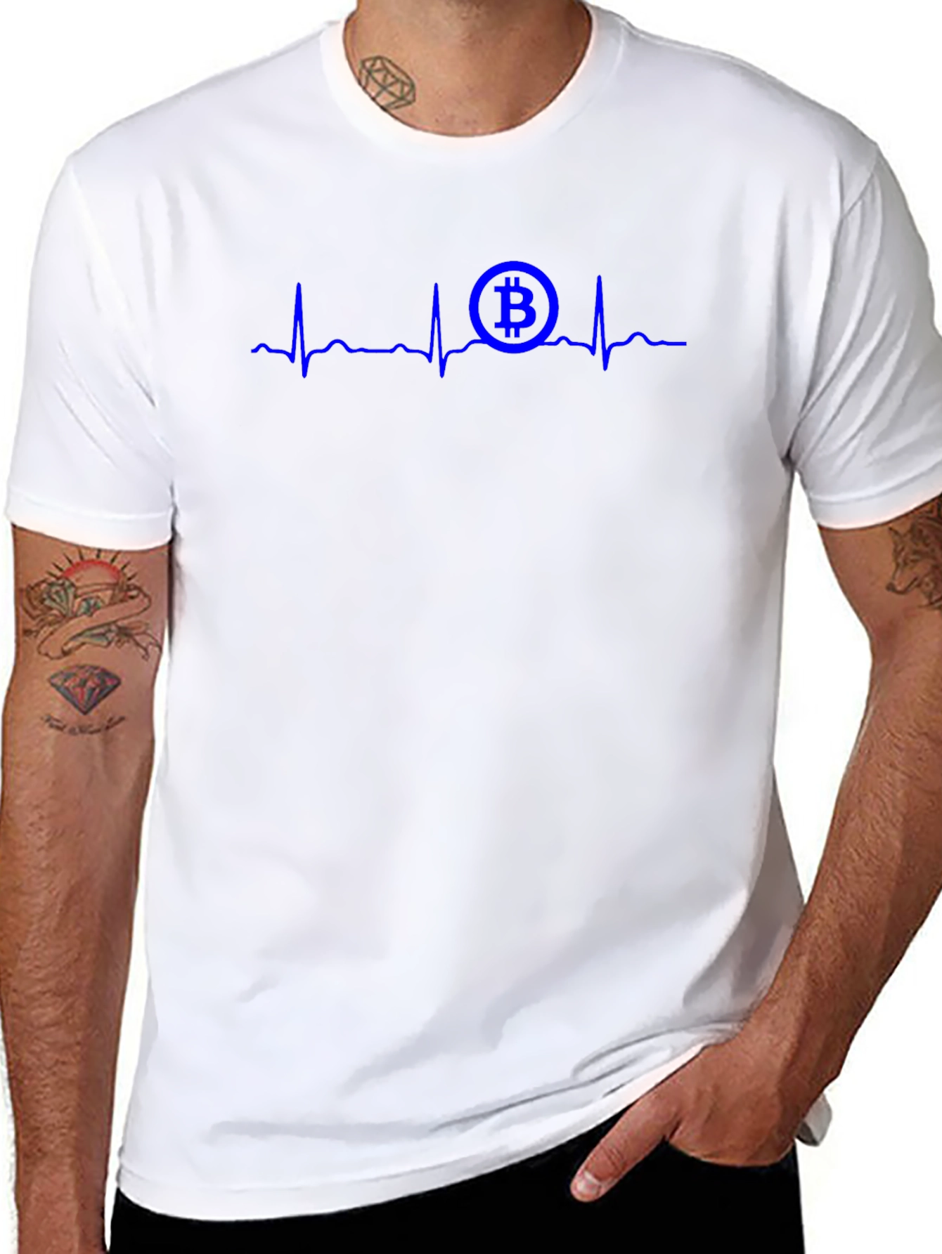 Bitcoin Heartbeat T-Shirt - Crypto Currency Tee
