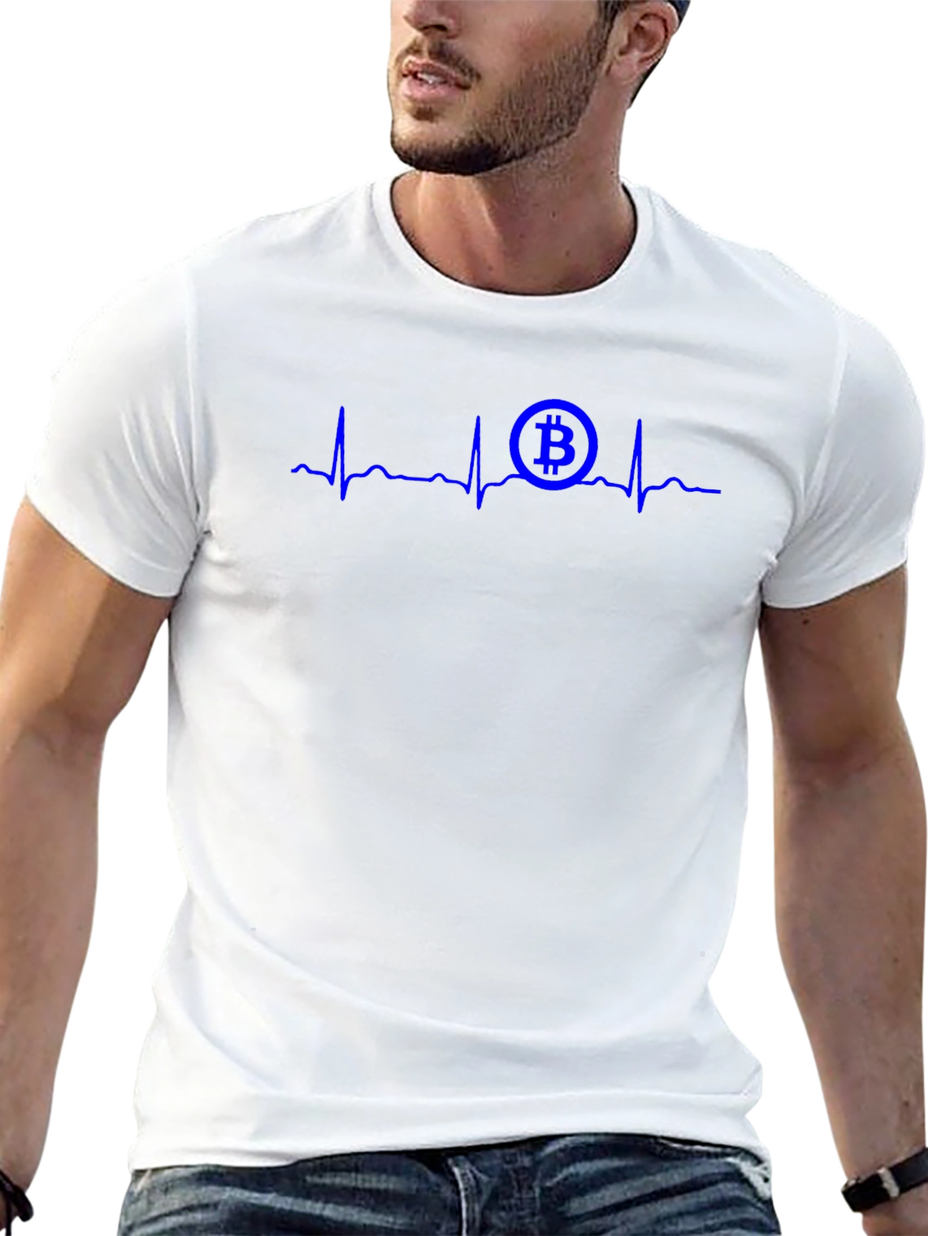Bitcoin Heartbeat T-Shirt - Crypto Currency Tee