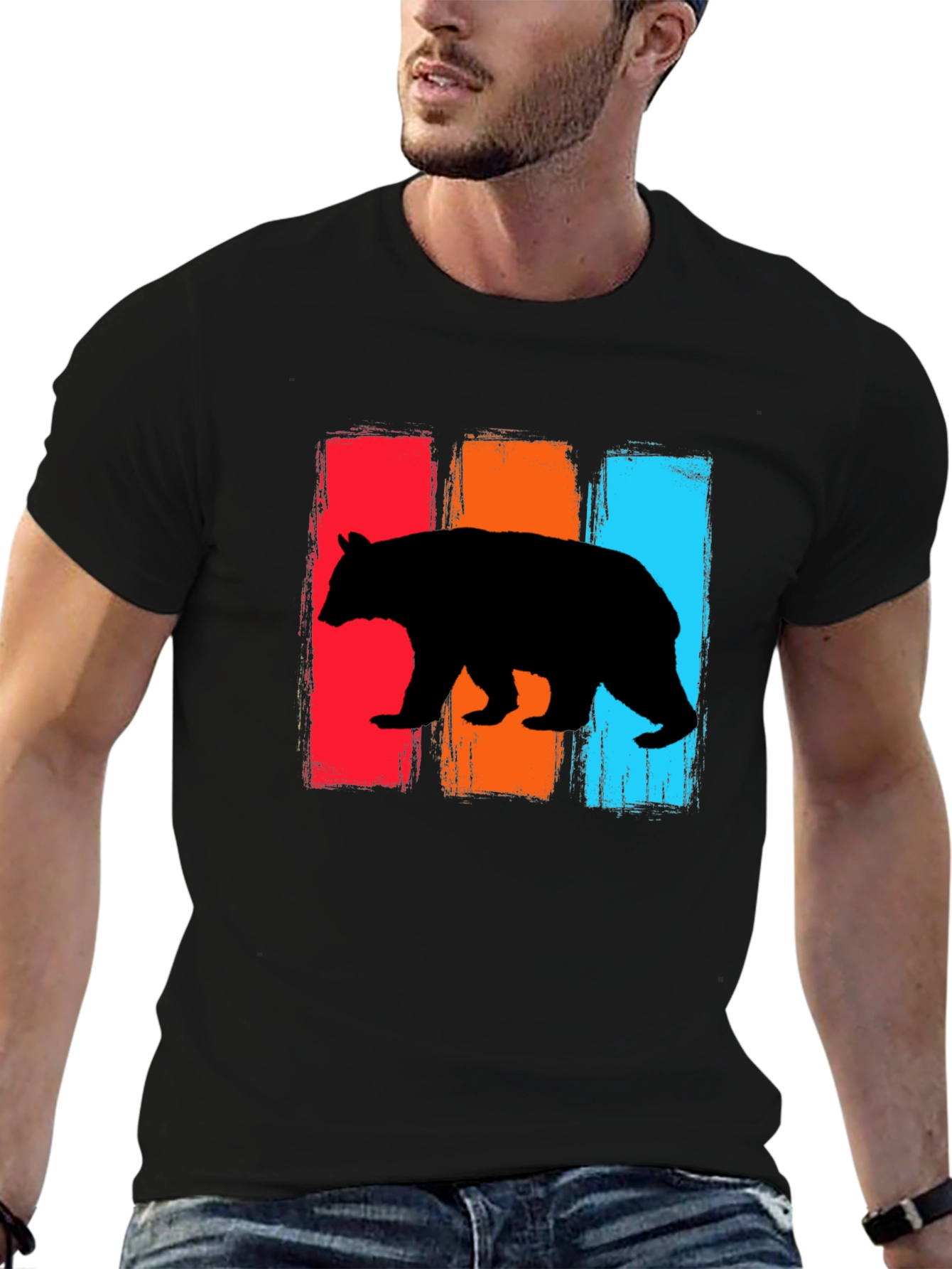 Retro Bear Graphic T-Shirt