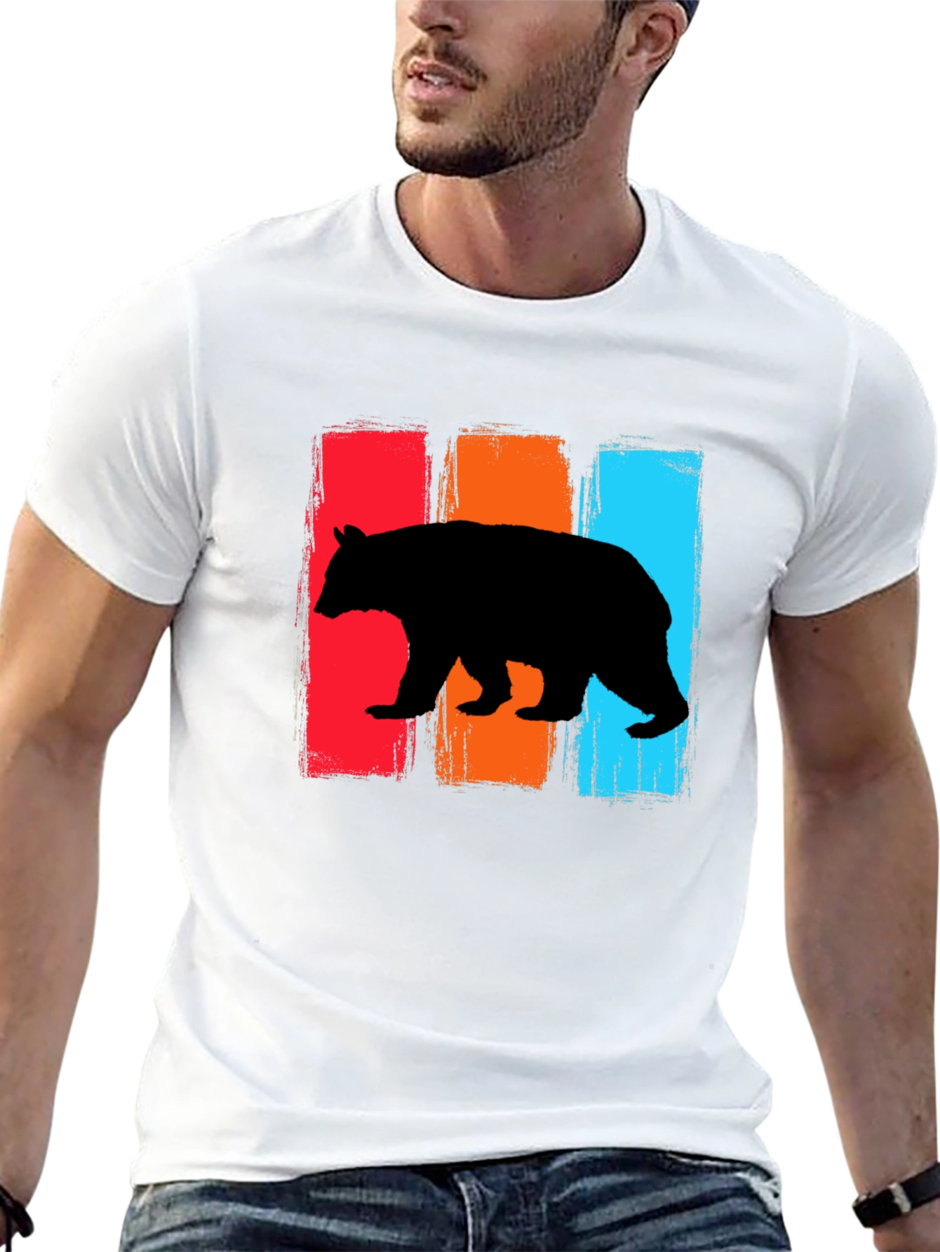 Retro Bear Graphic T-Shirt
