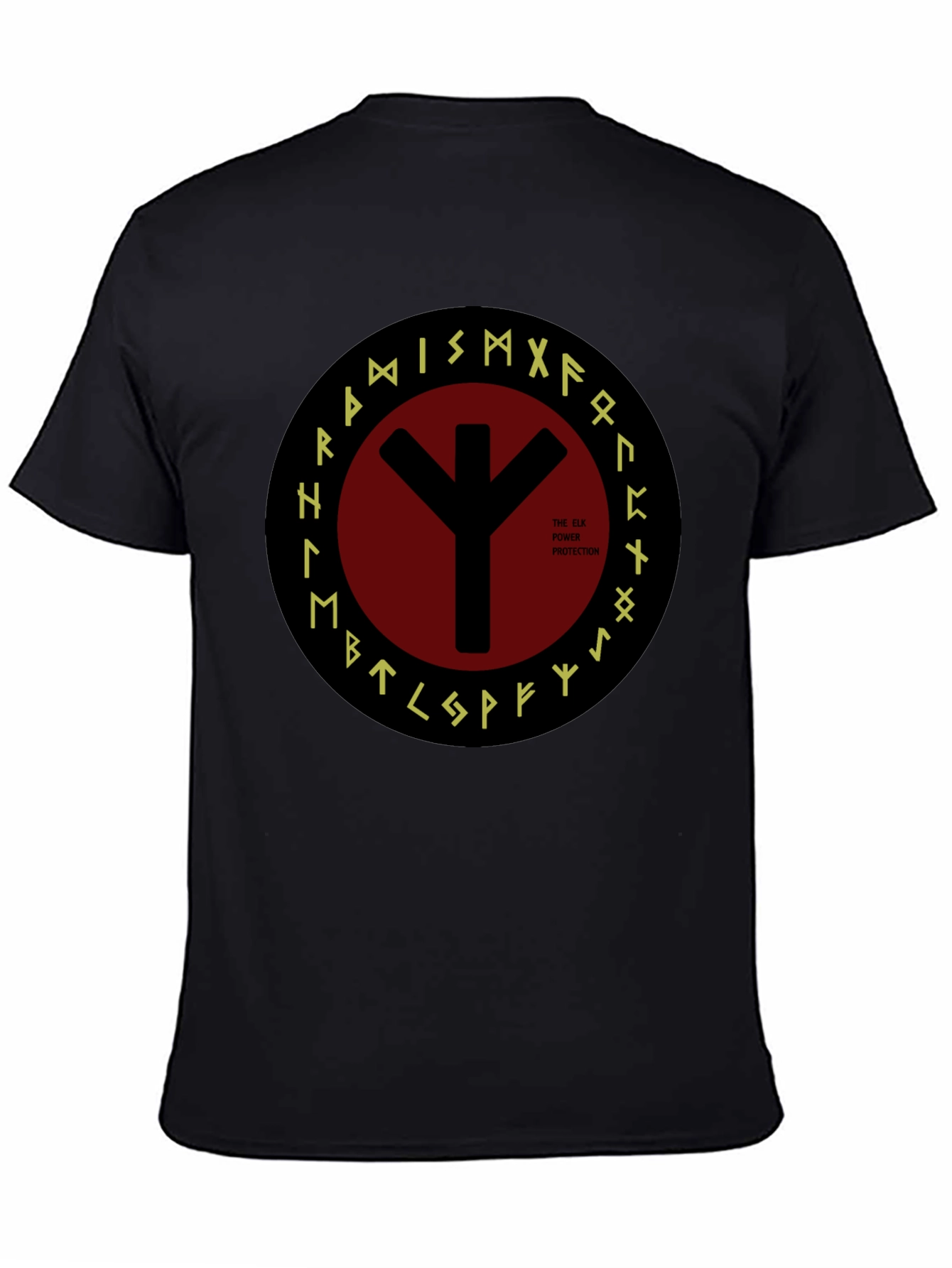 Elk Protection Rune T-Shirt - Viking Symbol Tee