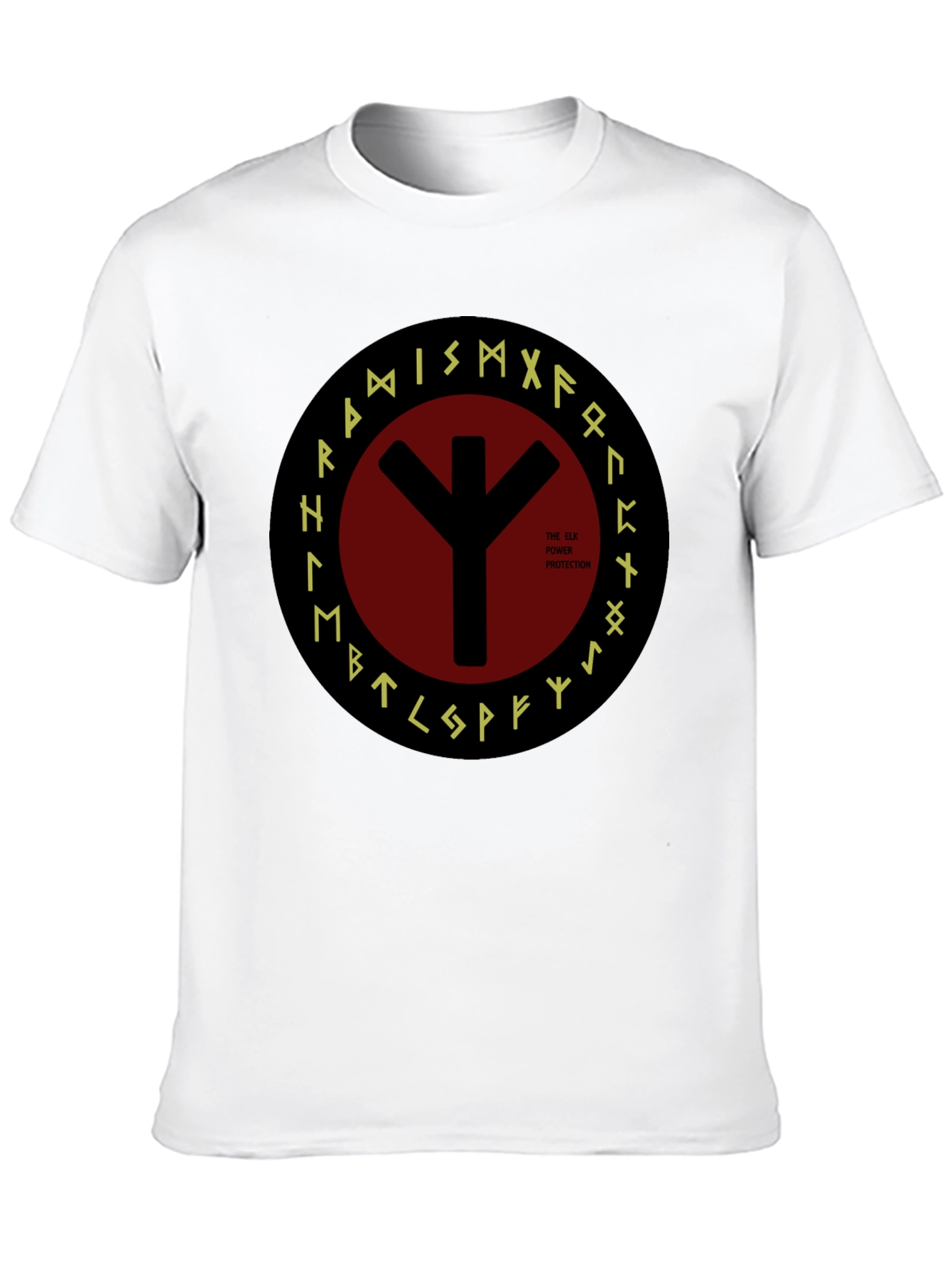 Elk Protection Rune T-Shirt - Viking Symbol Tee