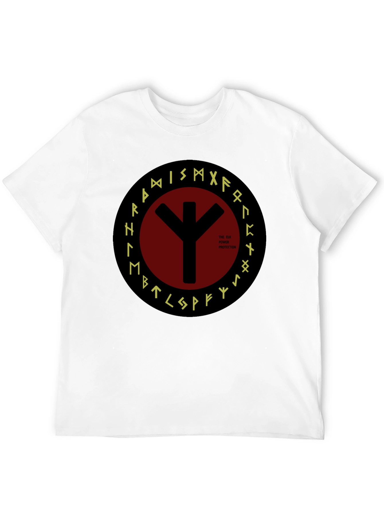 Elk Protection Rune T-Shirt - Viking Symbol Tee