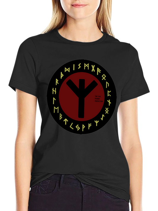 Elk Protection Rune T-Shirt - Viking Symbol Tee