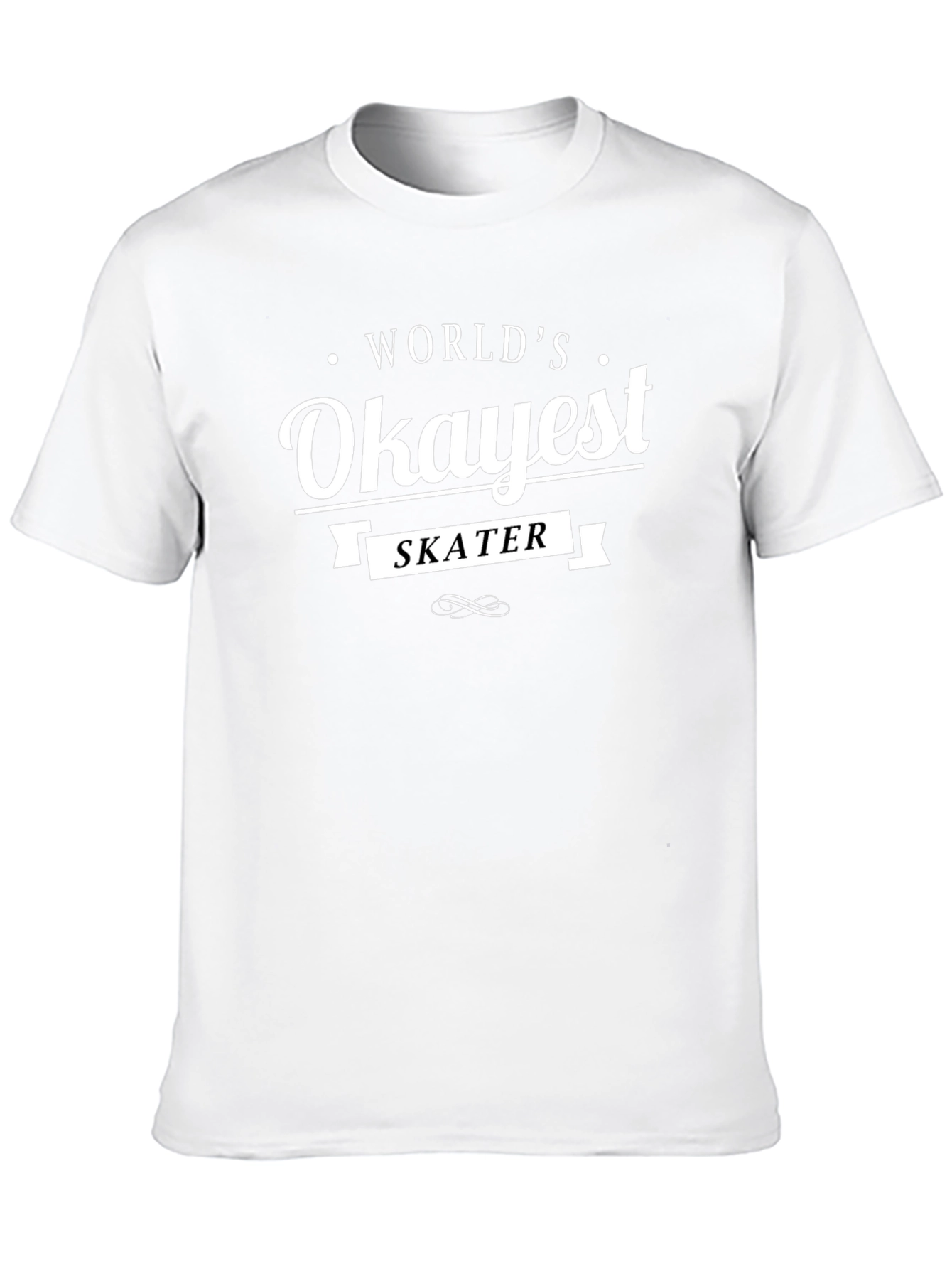 Worlds Okayest Skater T-Shirt - Black