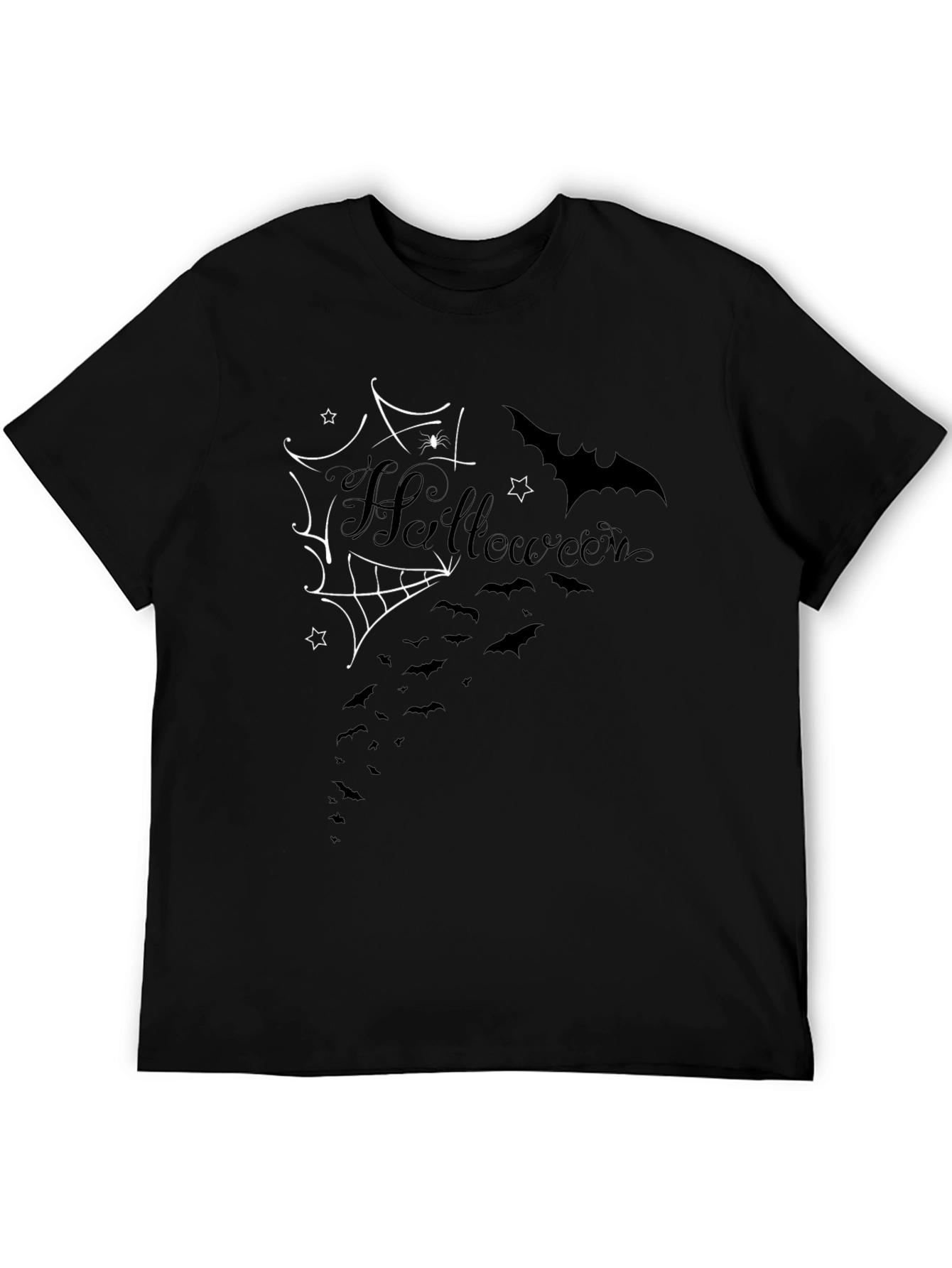 Halloween Bat & Spiderweb T-Shirt