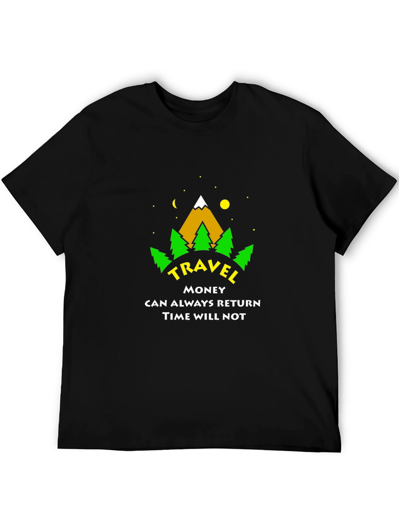 Travel Adventure Graphic T-Shirt - Time Will Not