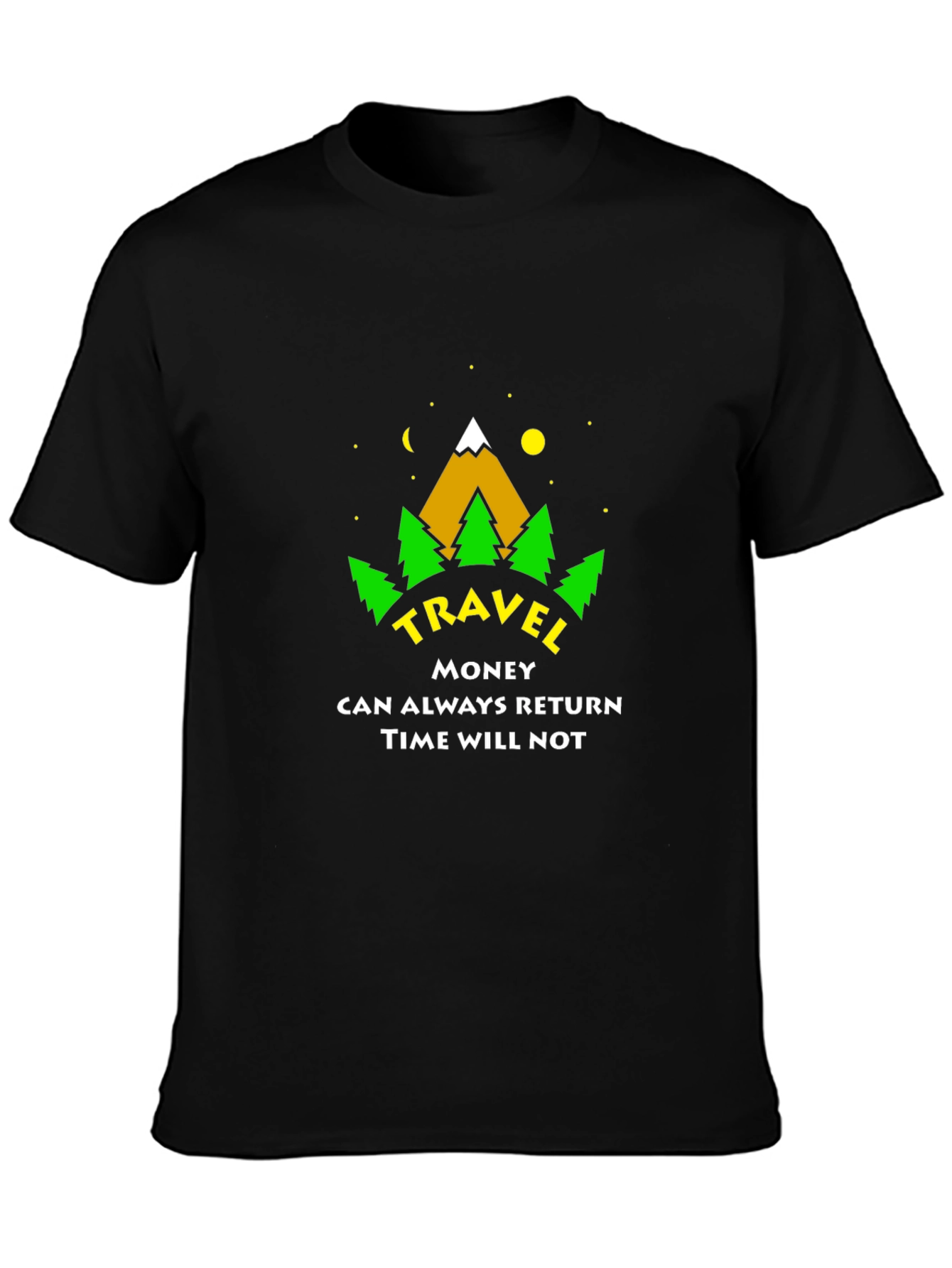 Travel Adventure Graphic T-Shirt - Time Will Not