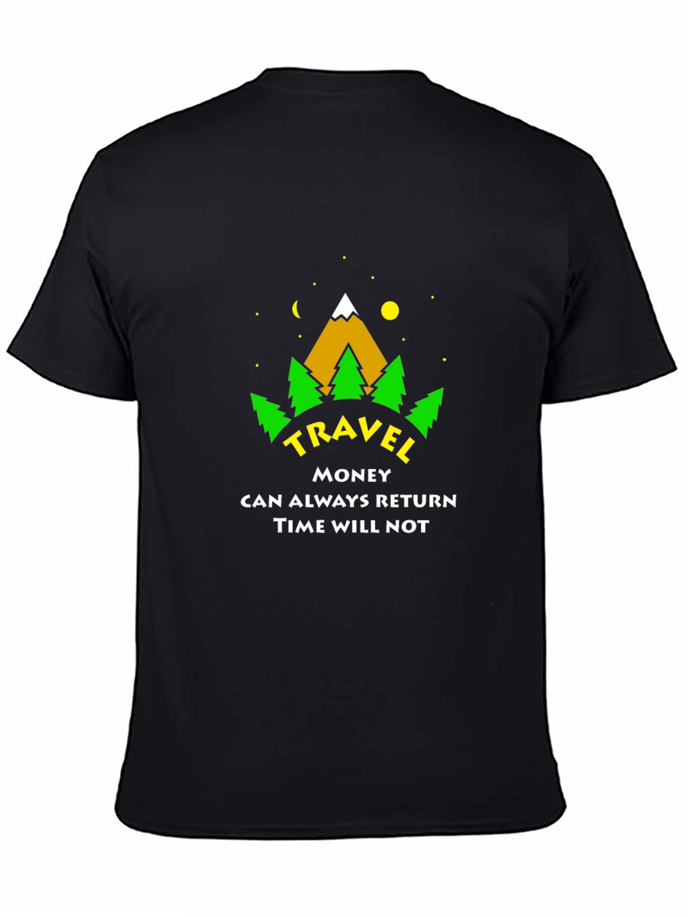 Travel Adventure Graphic T-Shirt - Time Will Not