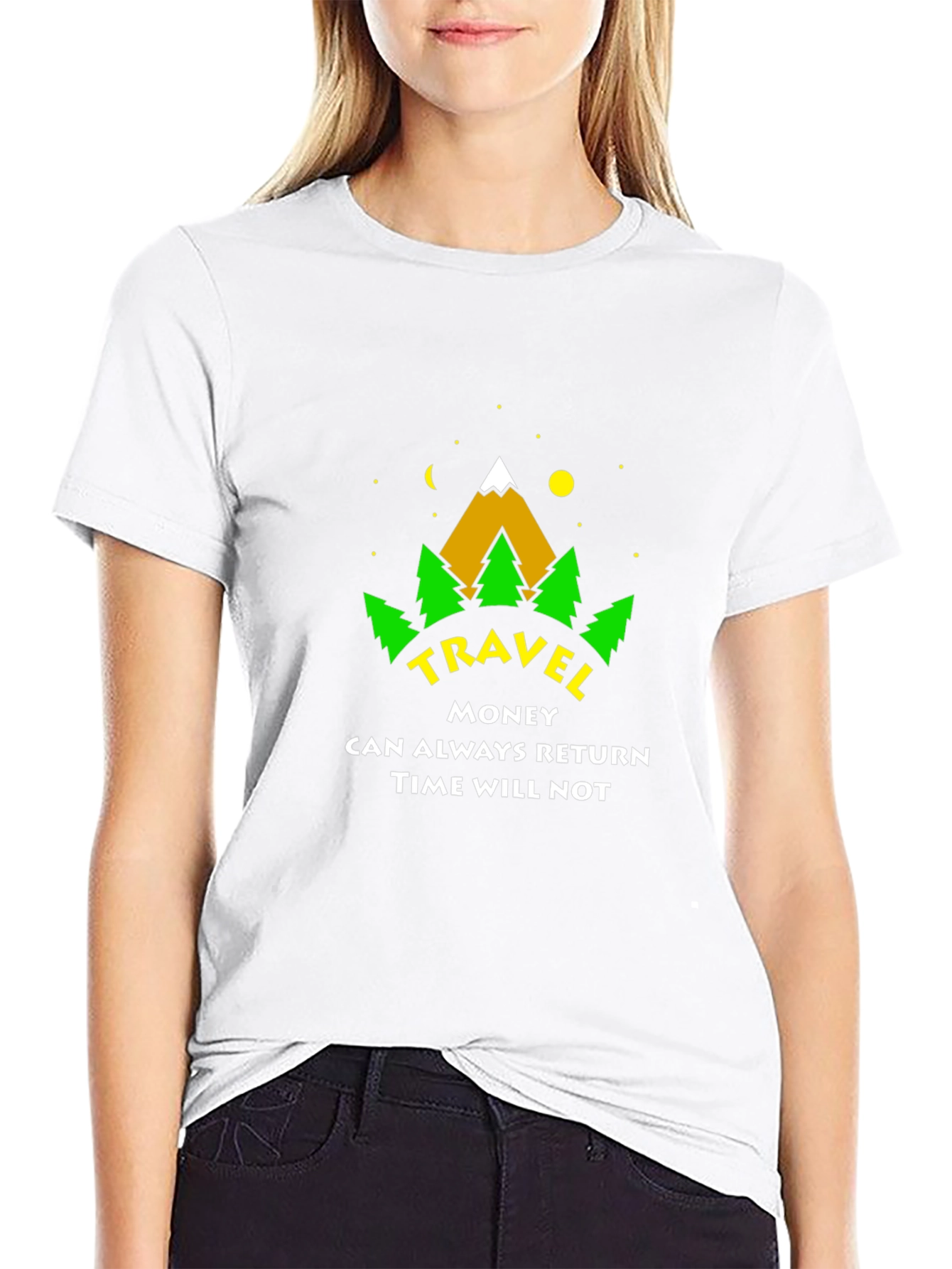 Travel Adventure Graphic T-Shirt - Time Will Not