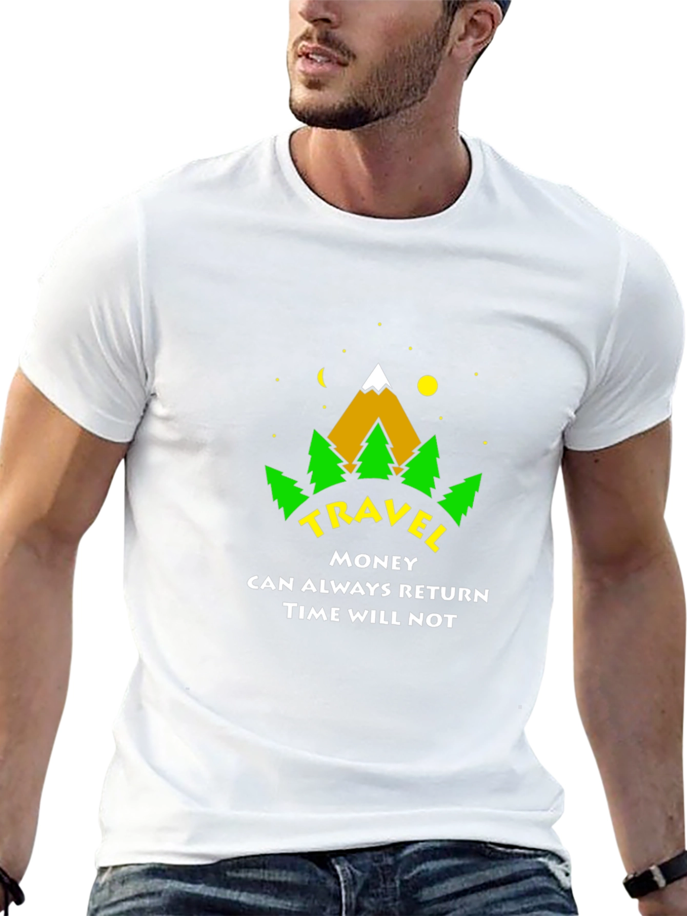 Travel Adventure Graphic T-Shirt - Time Will Not
