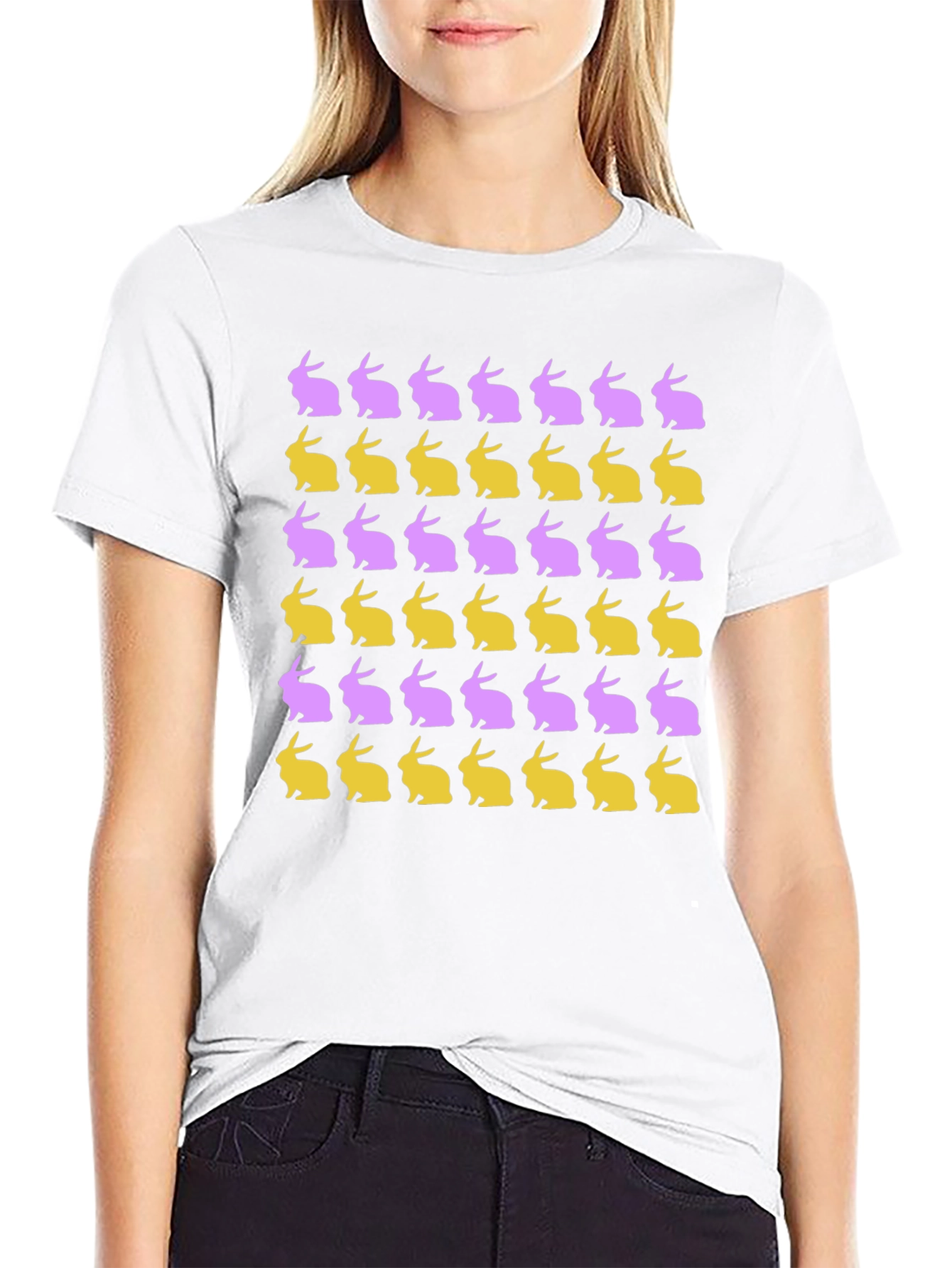 Easter Bunny Pattern T-Shirt