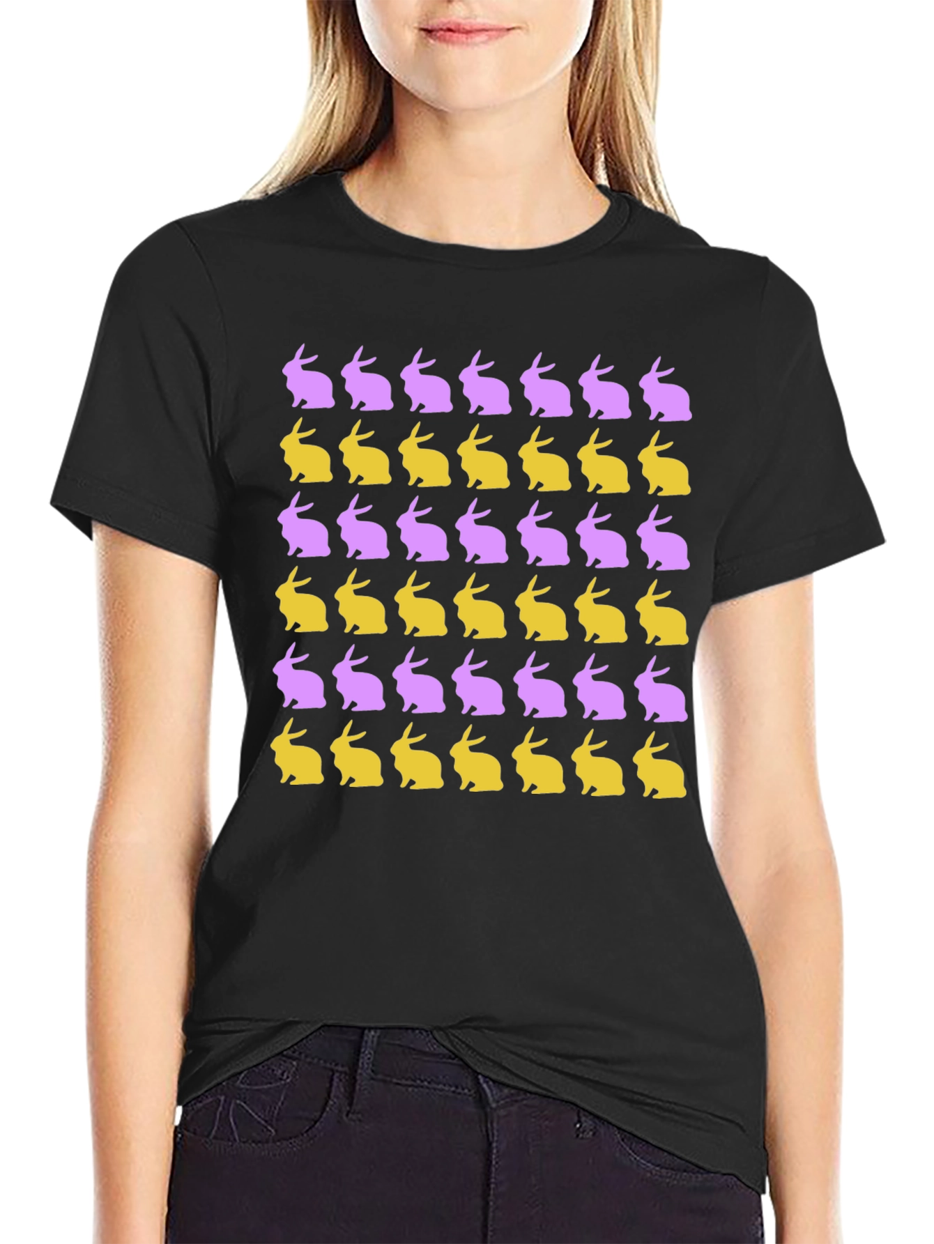 Easter Bunny Pattern T-Shirt