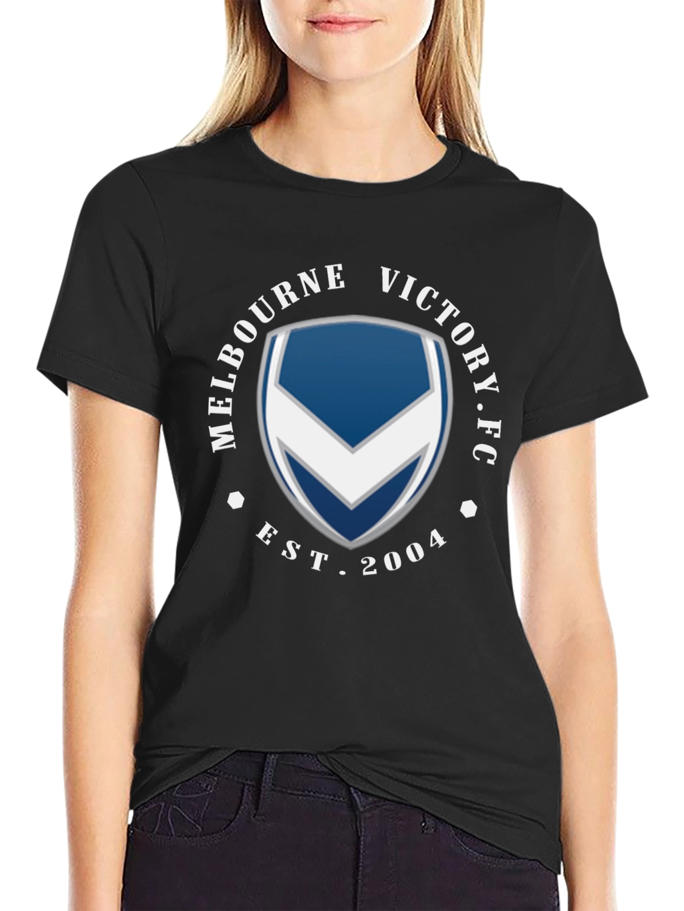 Melbourne Victory FC Black T-Shirt
