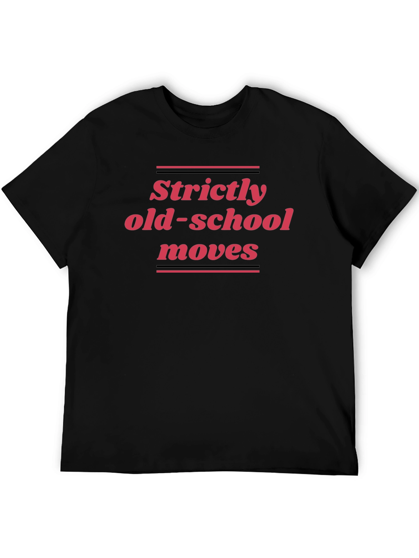 Strictly Old-School Moves Black Graphic Tee