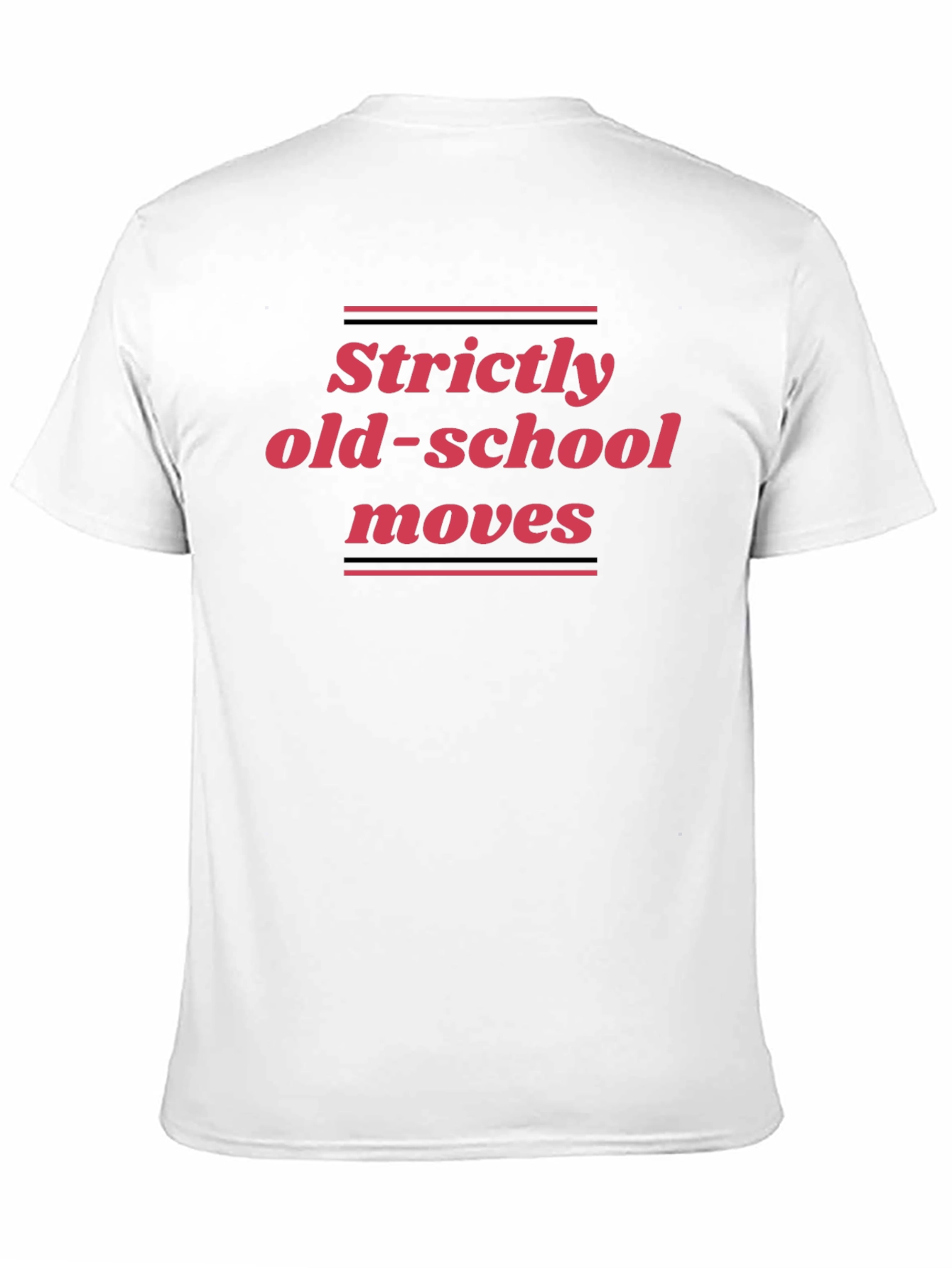 Strictly Old-School Moves Black Graphic Tee